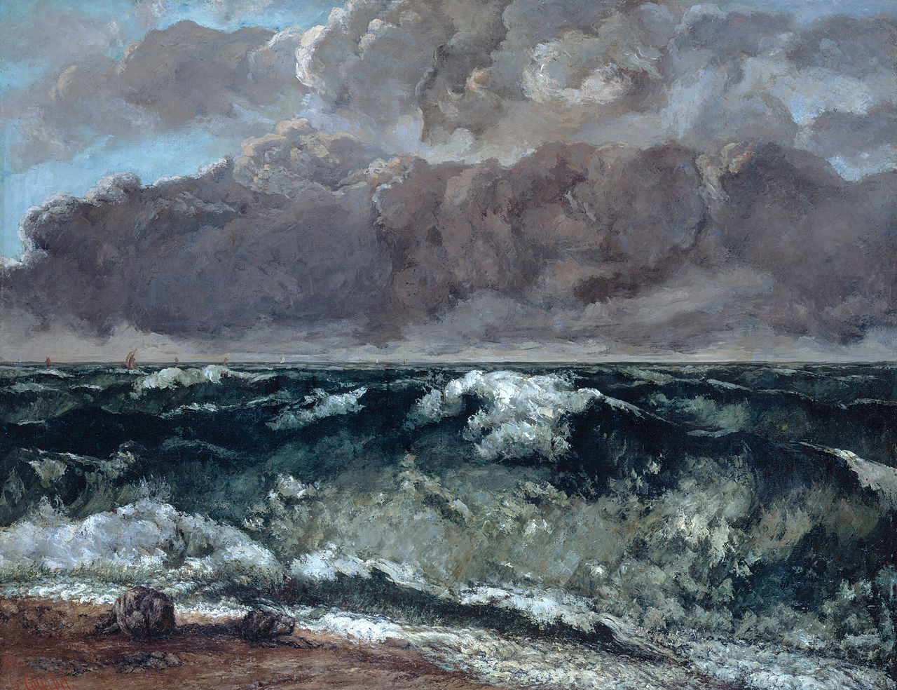 The Wave by Gustave Courbet