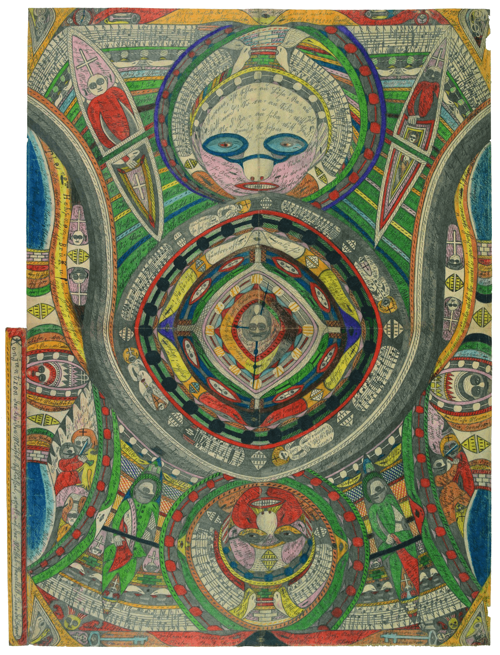 Giant City, Band-Wald-Hall by Adolf Wölfli