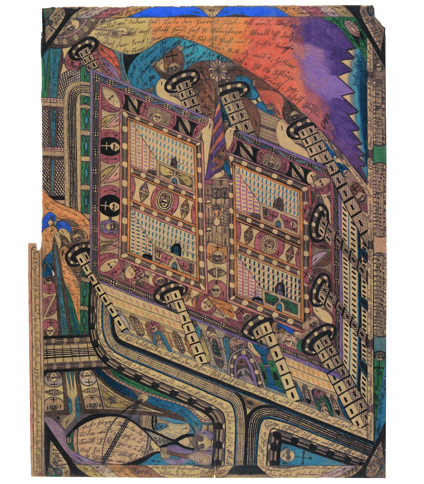 Mental Asylum Band-Copse by Adolf Wölfli