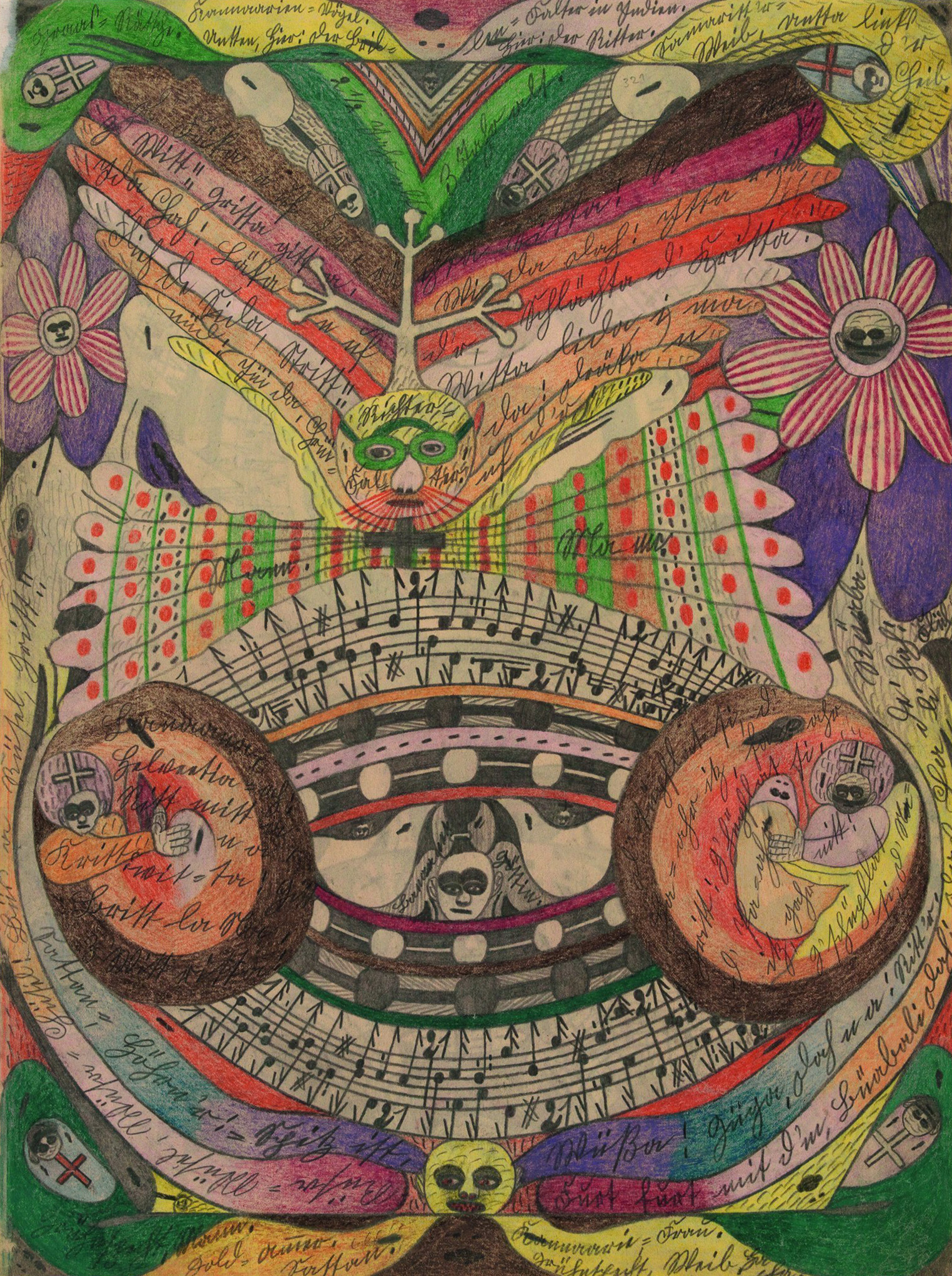 The Eyeglass-Butterfly in India by Adolf Wölfli