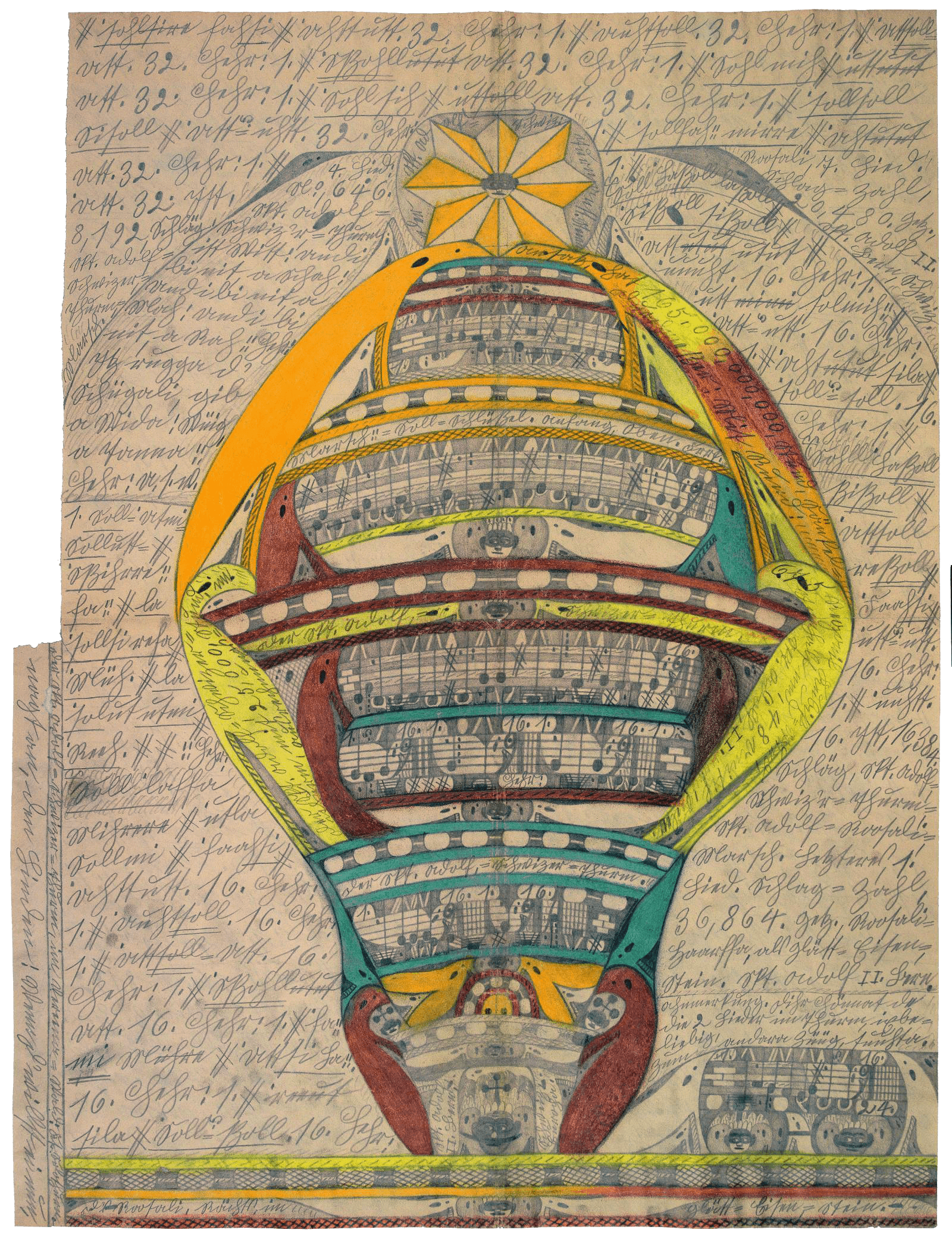 The St. Adolf-Swiss-Tower by Adolf Wölfli