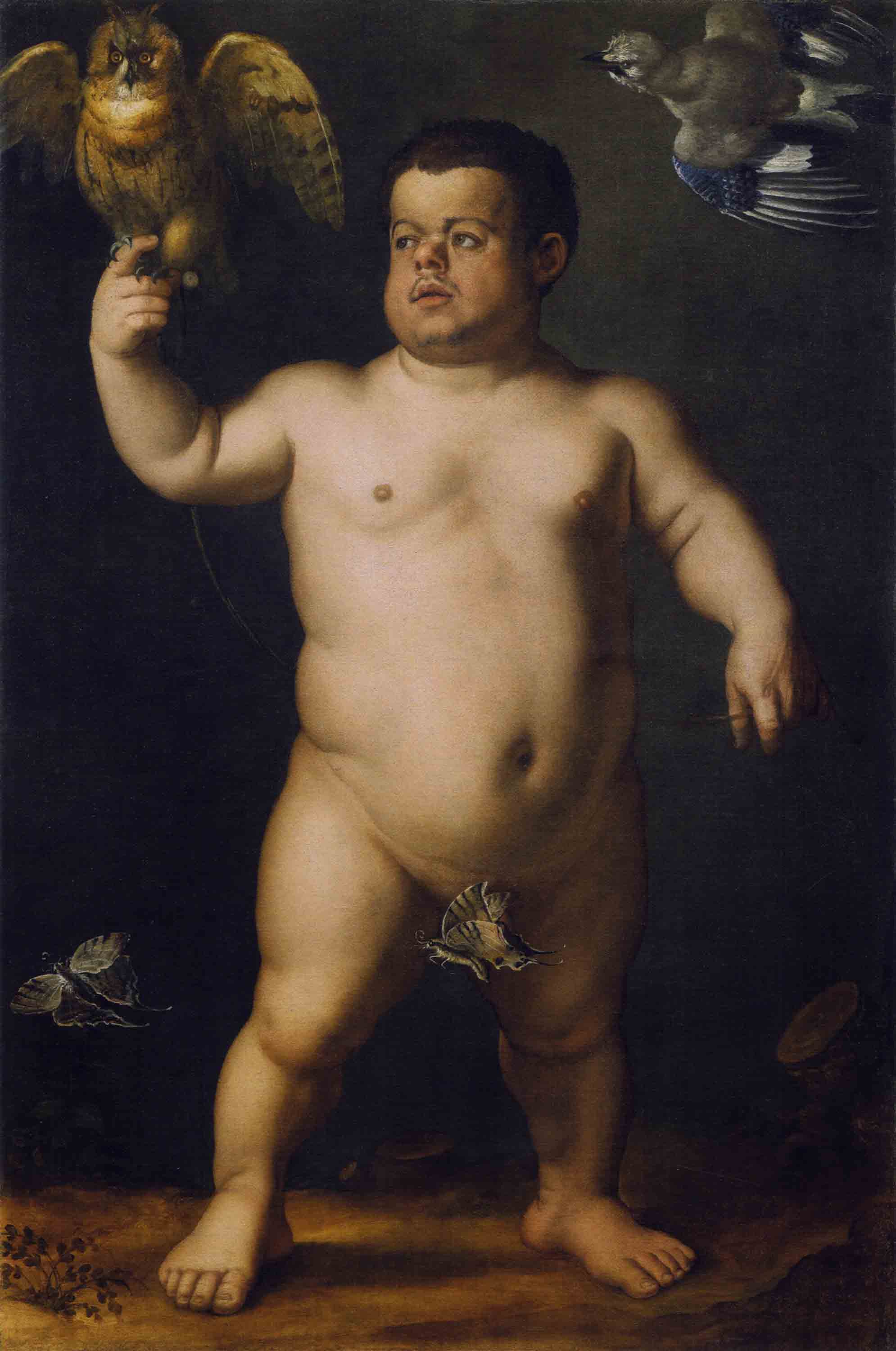 Portrait of the dwarf Nano Morgantе (Front) by Agnolo Bronzino