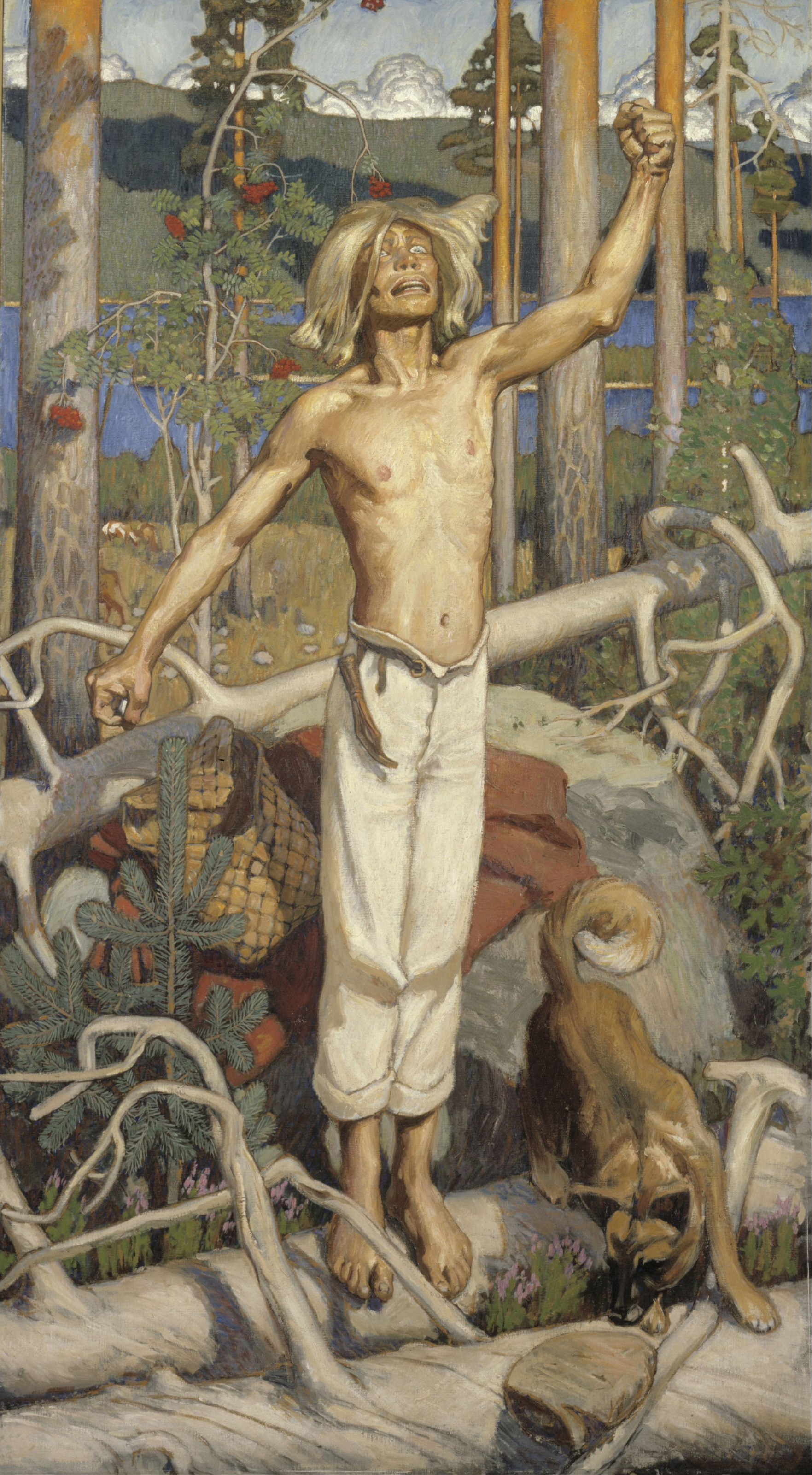 Kullervo cursing by Akseli Gallen-Kallela