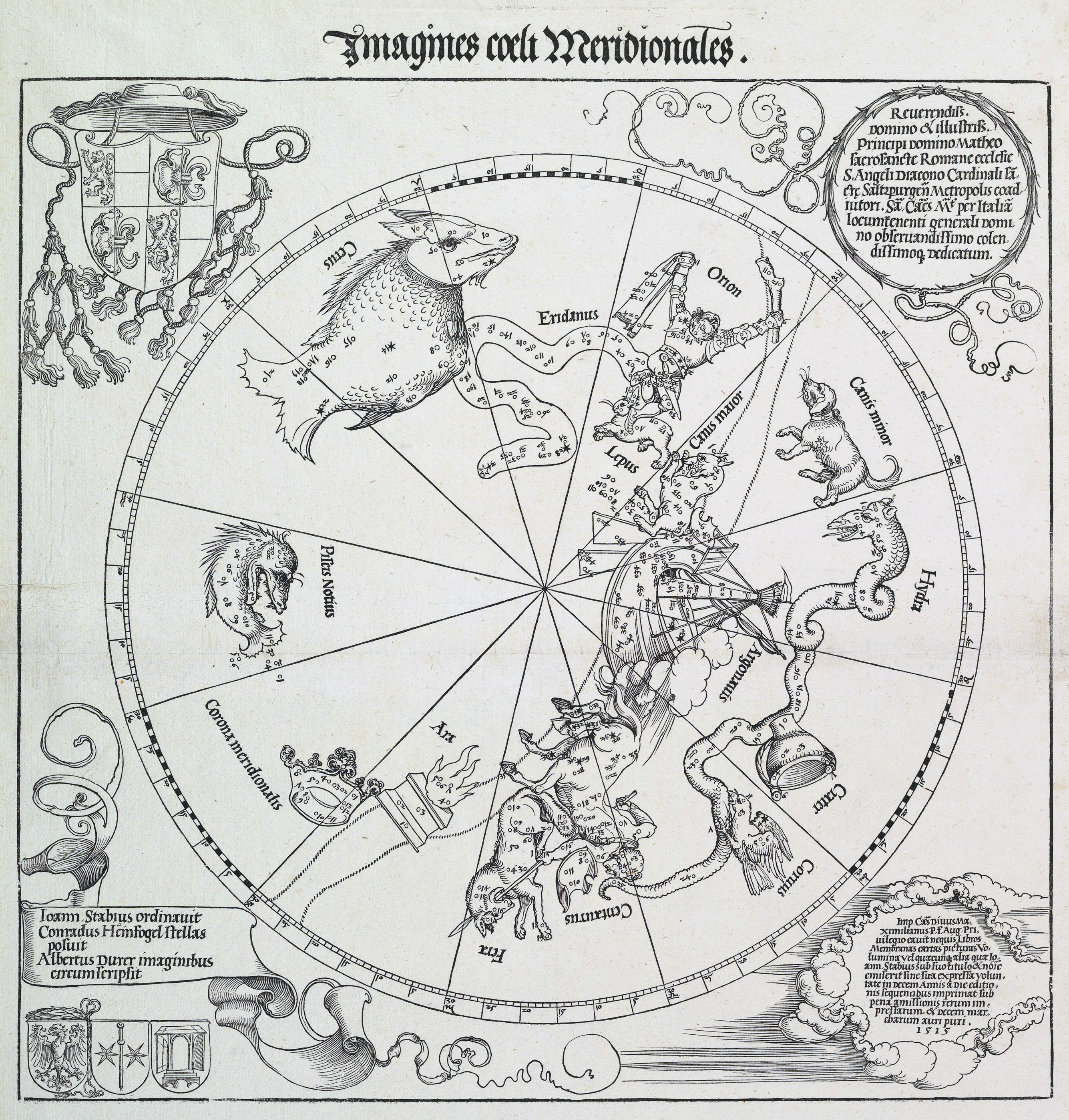 The Celestial Globe — Southern Hemisphere by Albrecht Dürer