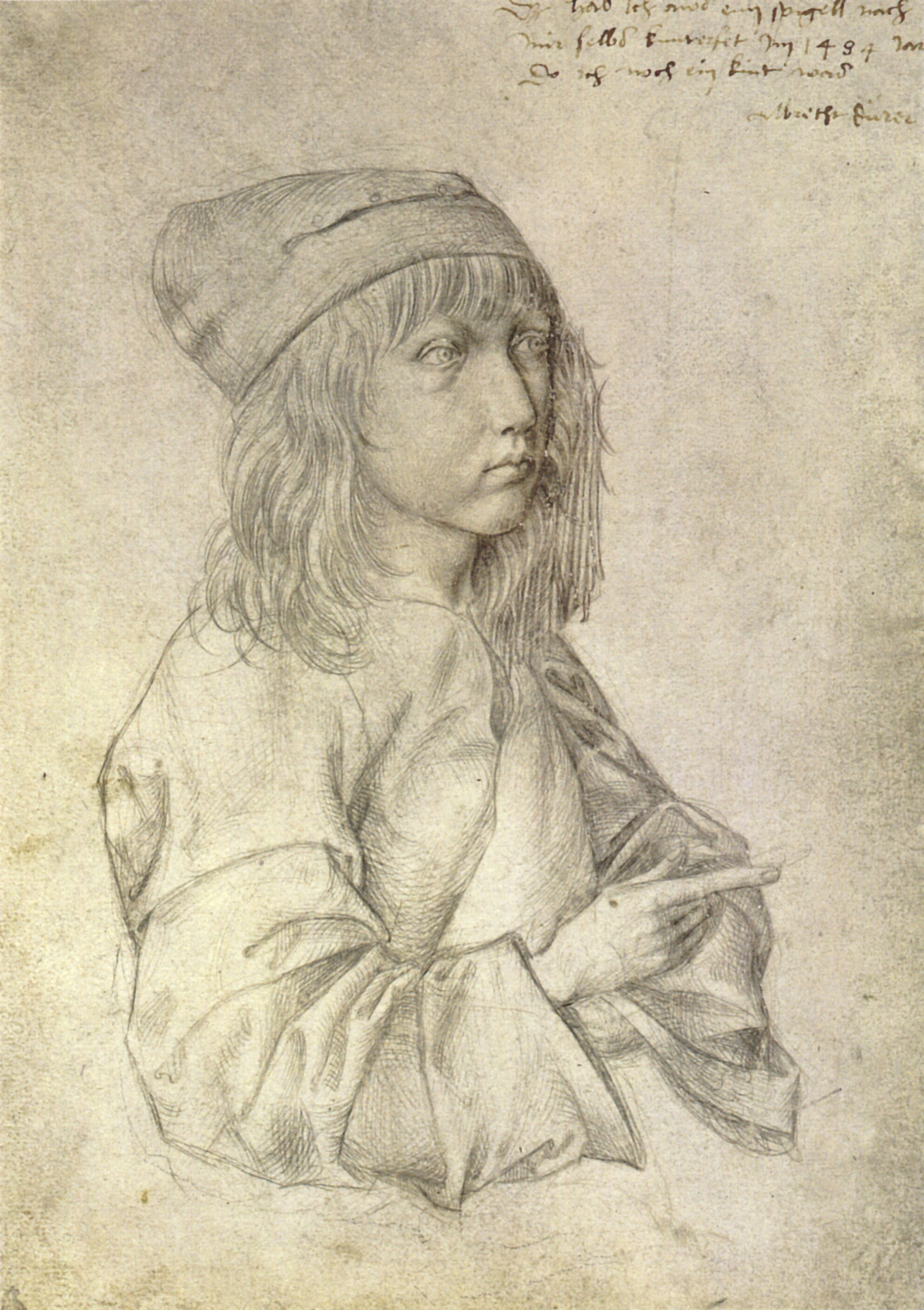 Self-portrait at the age of thirteen by Albrecht Dürer