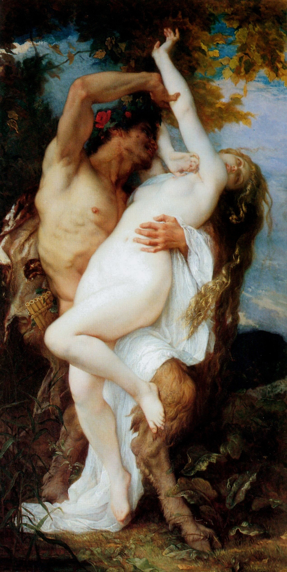 Nymph Abducted by a Satyr by Alexandre Cabanel
