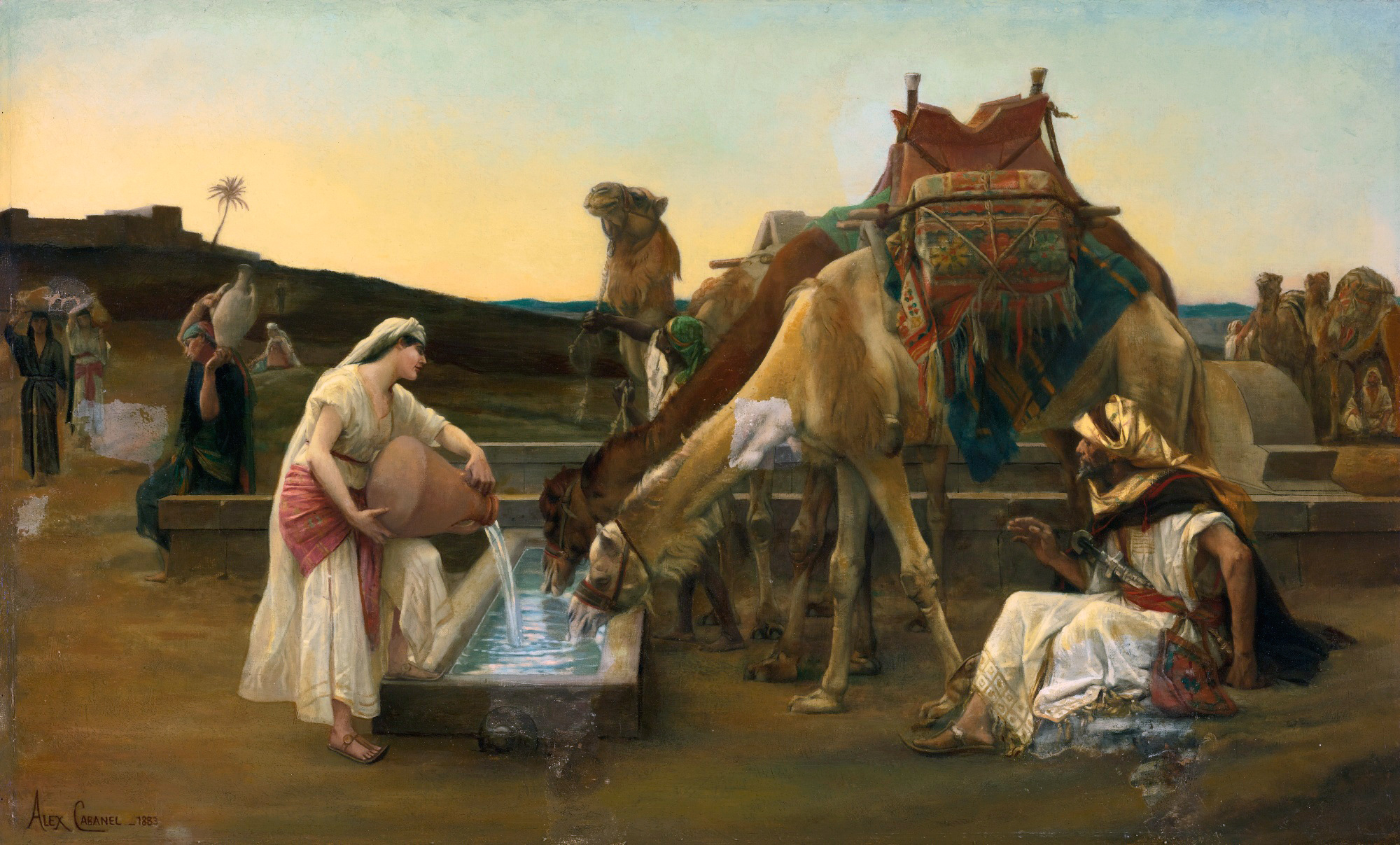 Rebecca et Eliézer by Alexandre Cabanel