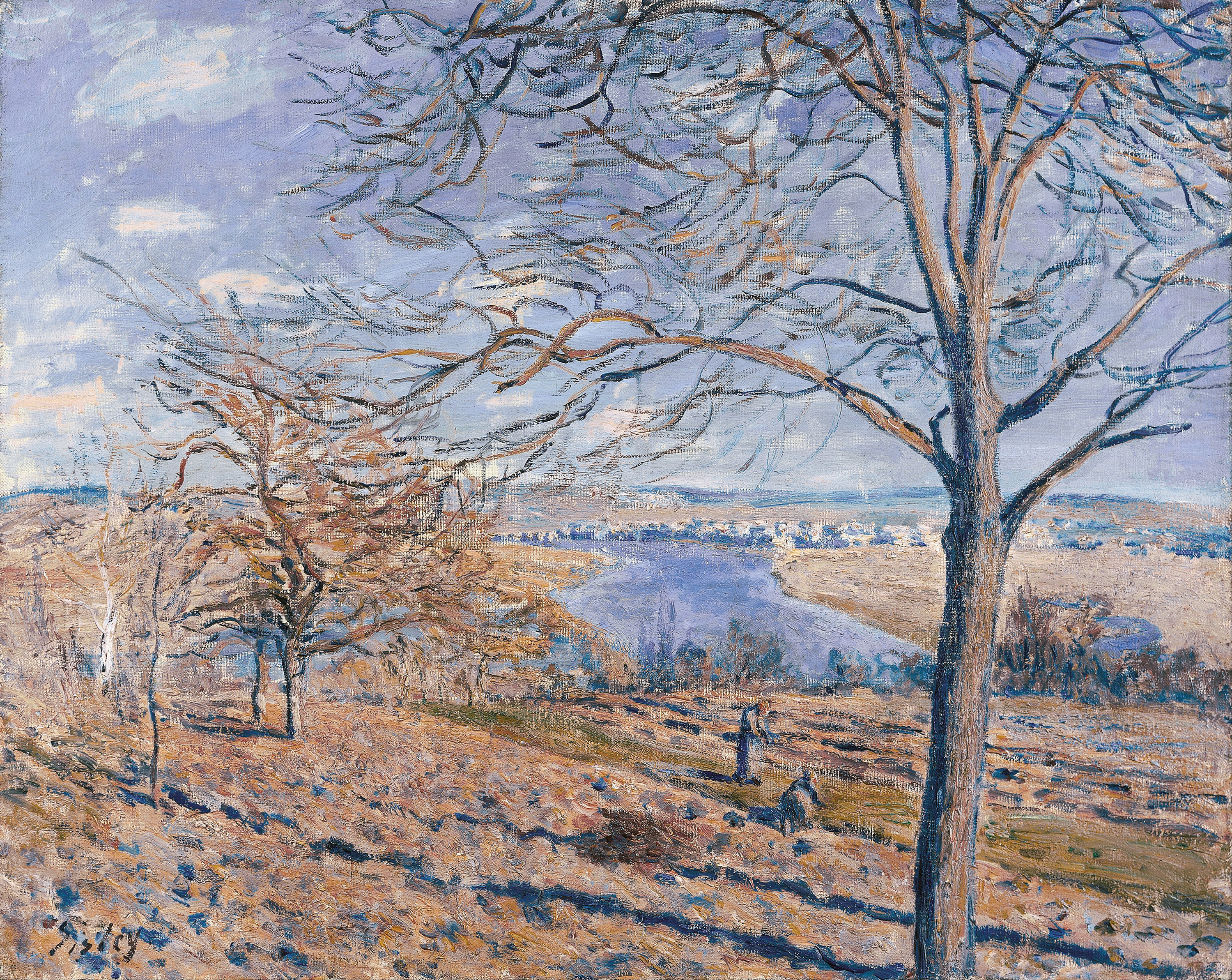 Banks of the Loing — Autumn Effect by Alfred Sisley