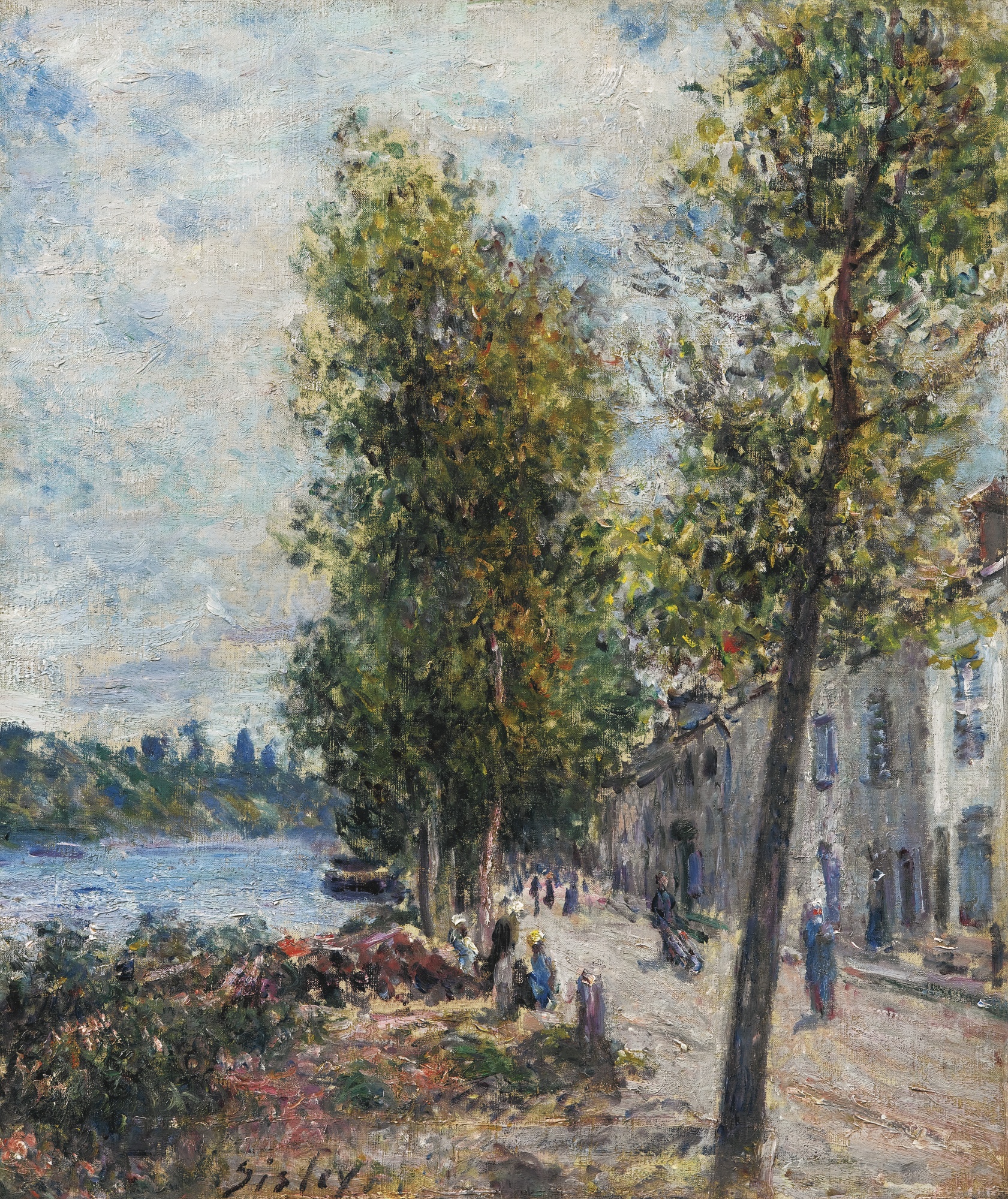 Saint-Mammès by Alfred Sisley