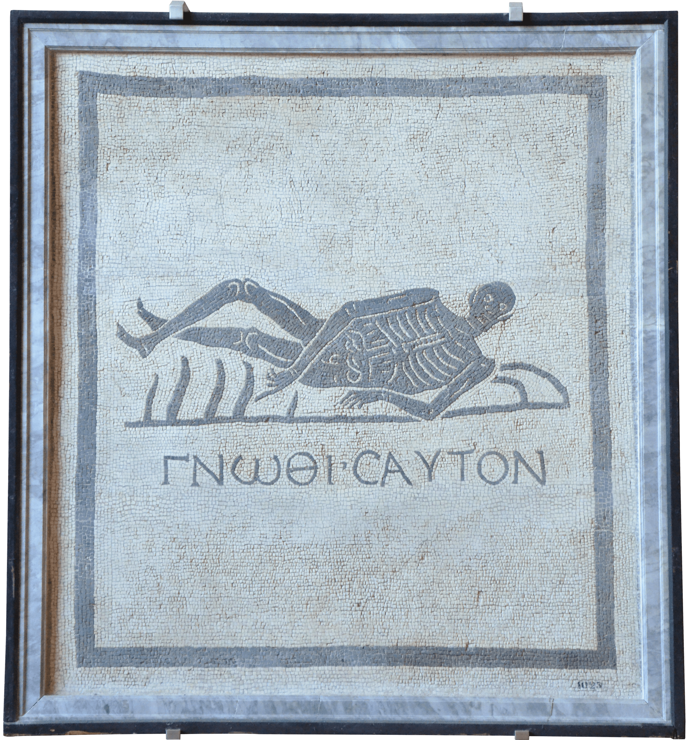 "Know Thyself" Skeleton Mosaic by Ancient Rome