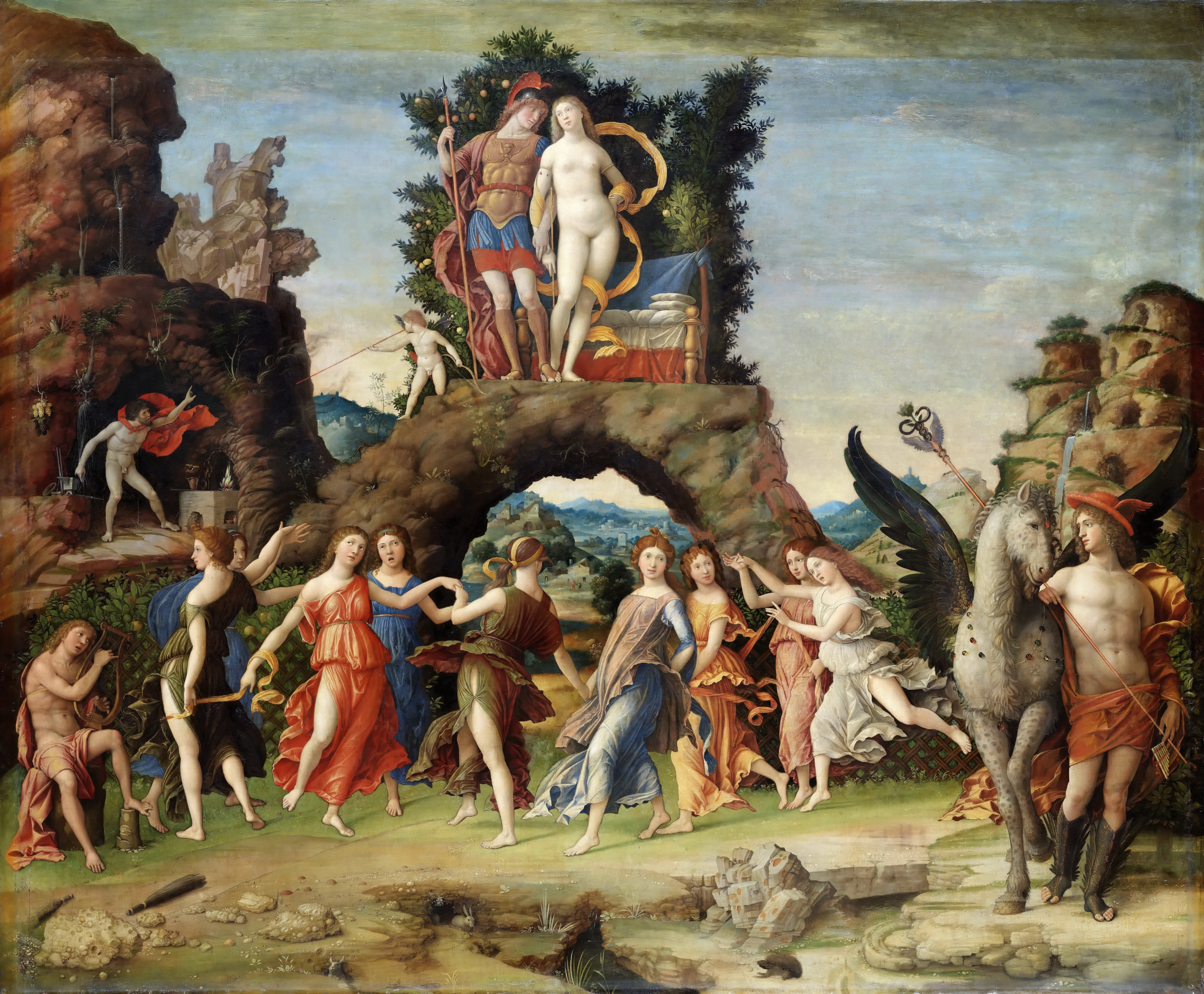 Parnas by Andrea Mantegna