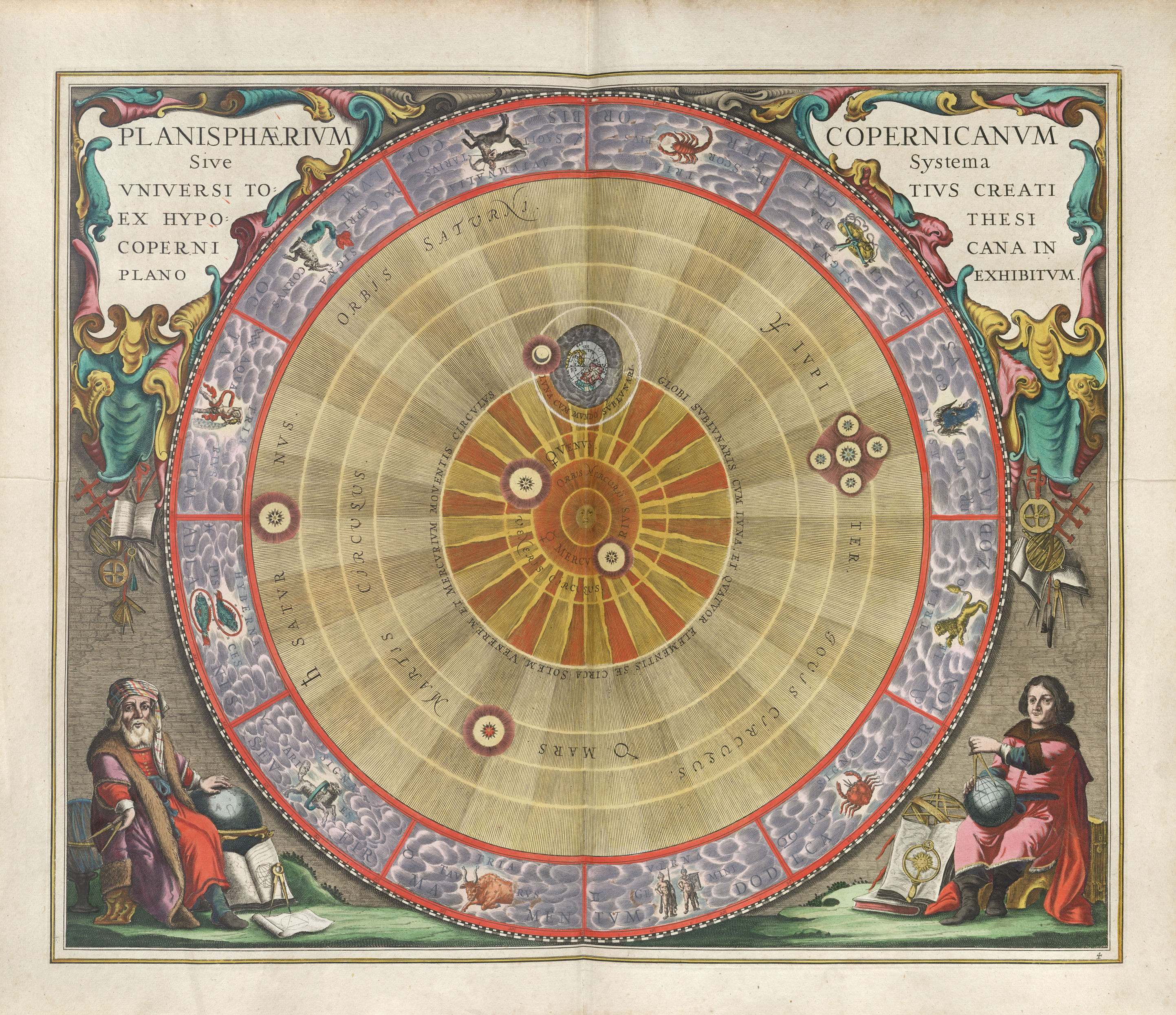 The Copernicus Planisphere by Andreas Cellarius