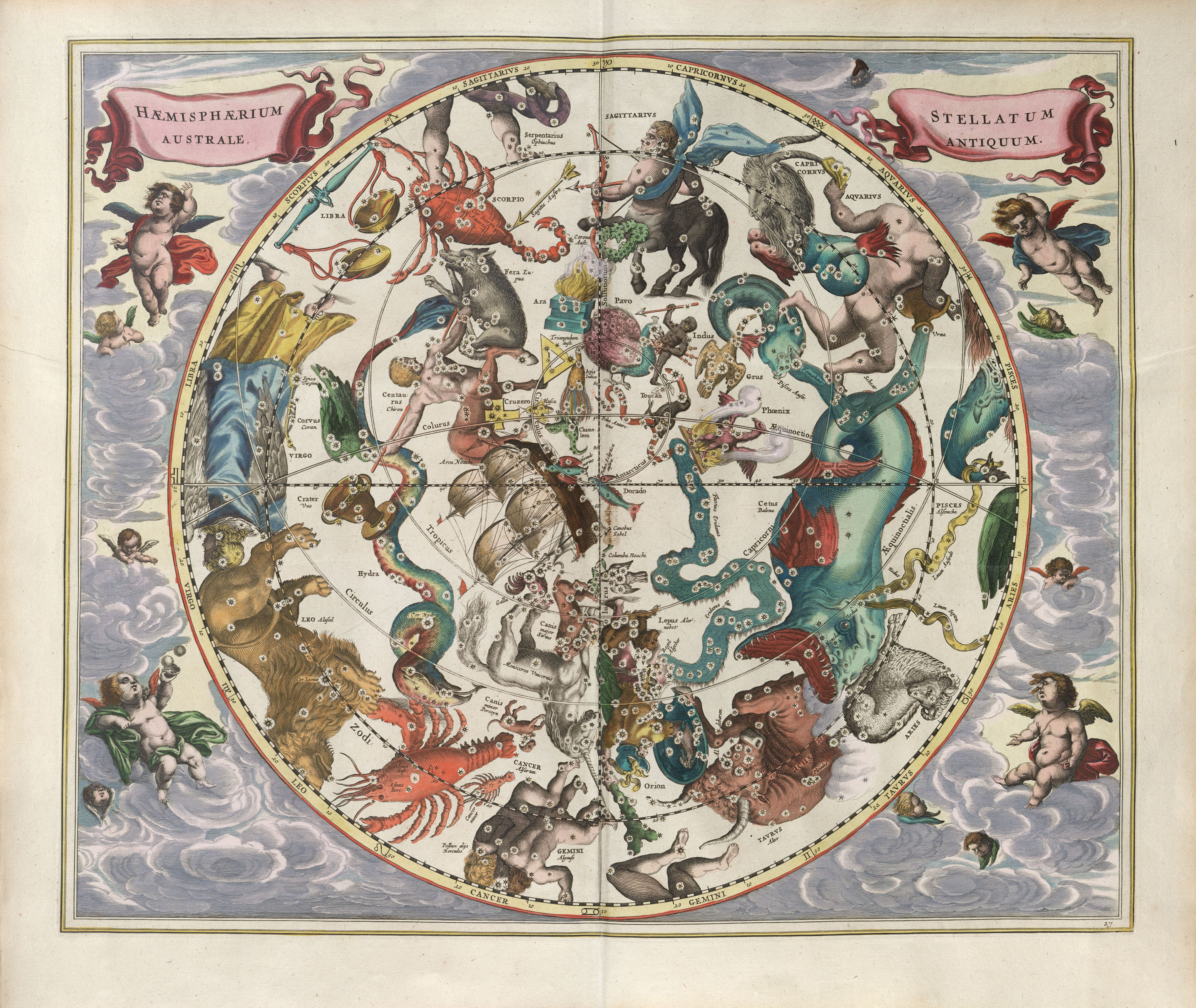 The Southern Stellar Hemisphere by Andreas Cellarius