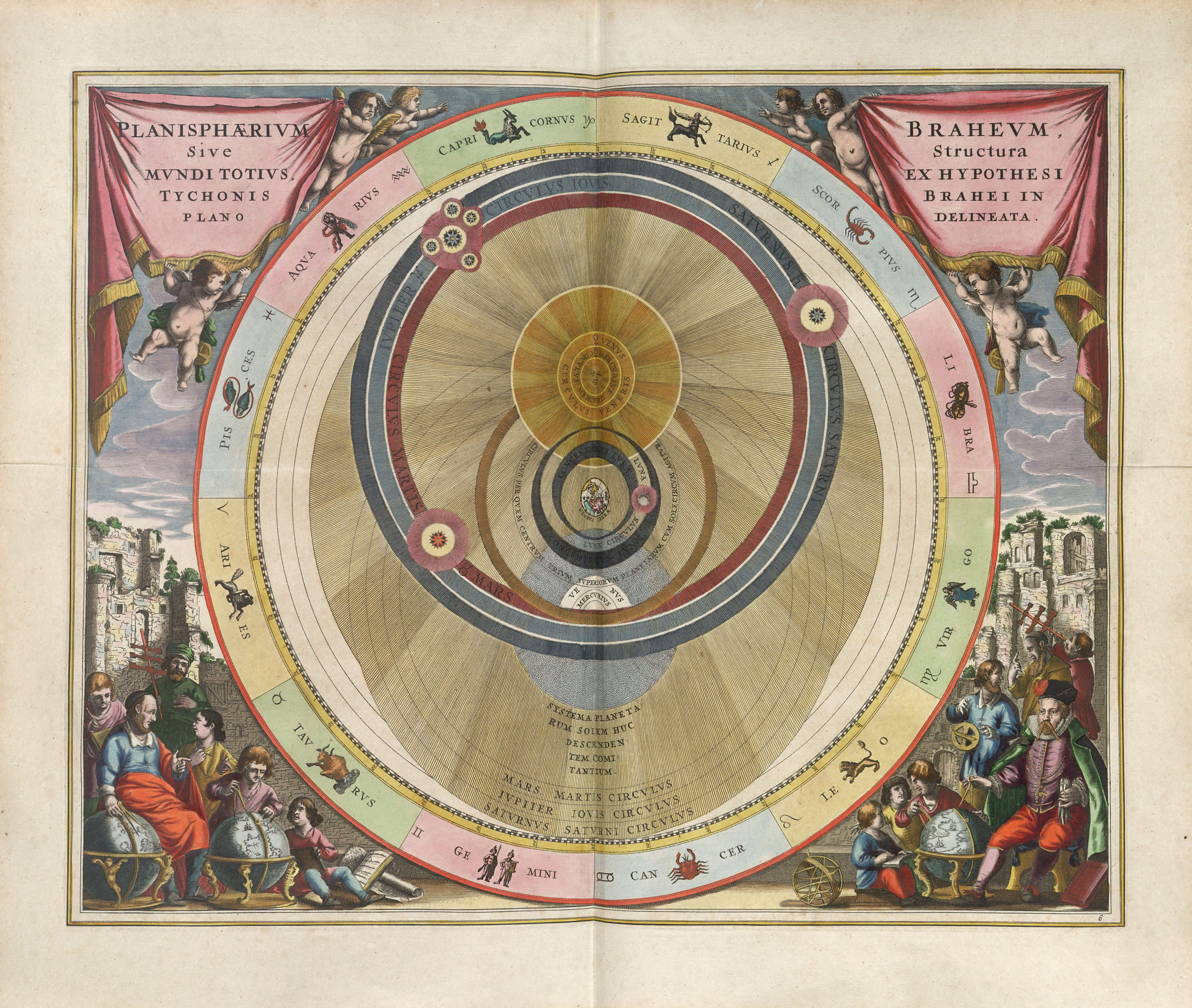 The Tycho Brahe Planisphere by Andreas Cellarius