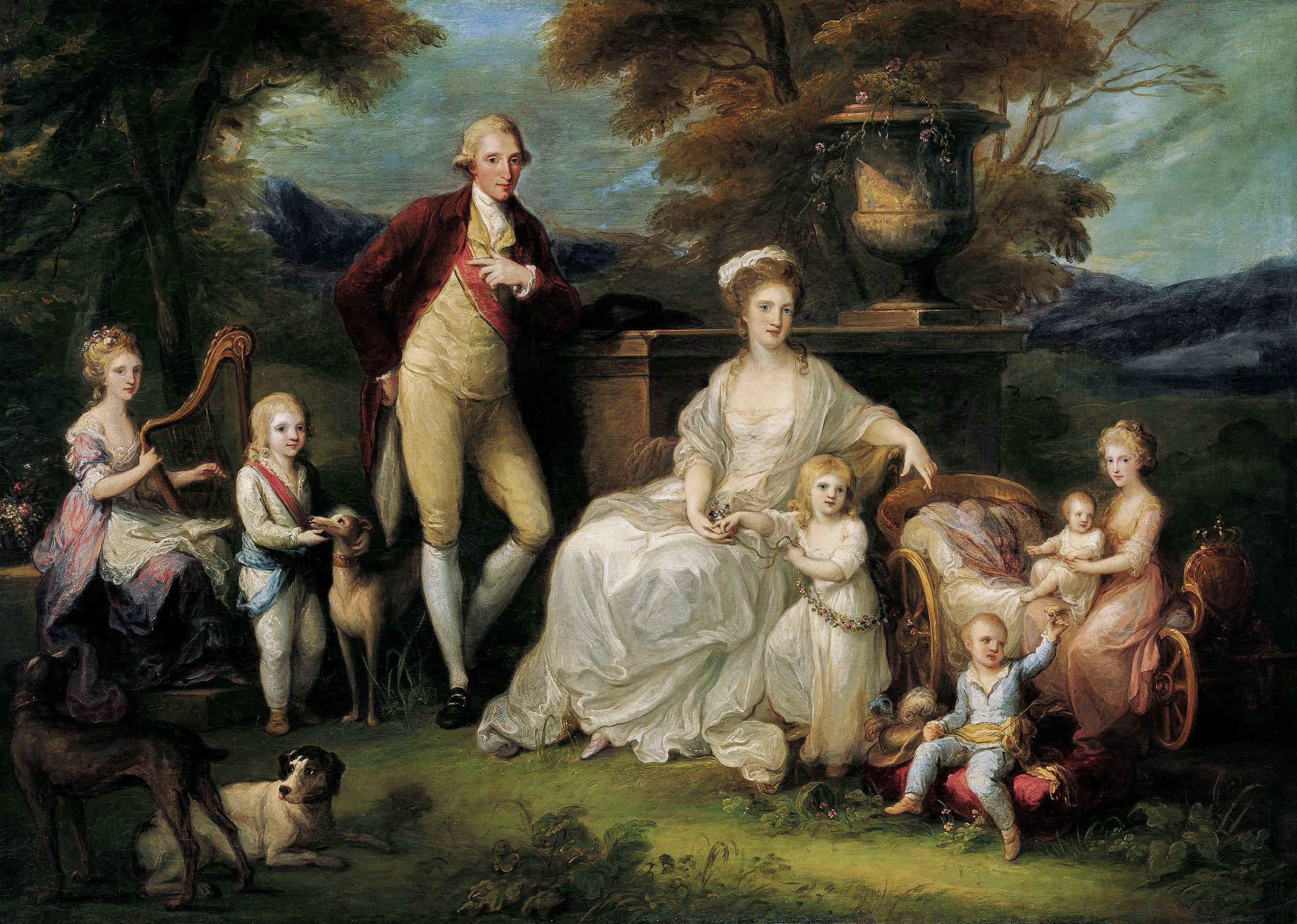 Ferdinand IV King of Naples and his Family by Angelica Kauffmann