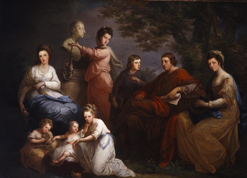The Family of The Earl of Gower by Angelica Kauffmann