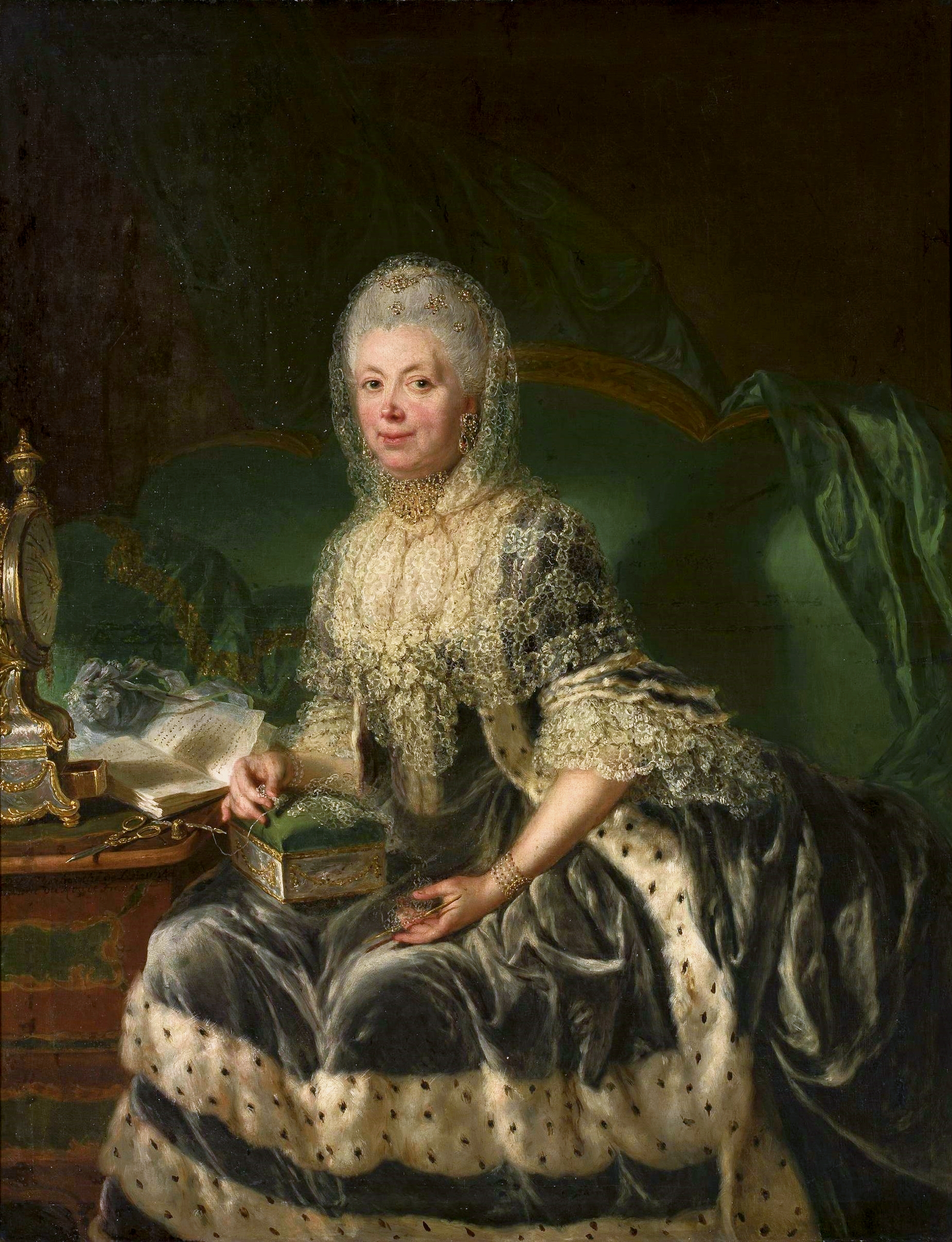 Portrait of Anna Friederike von Wartensleben by Anna Dorothea Therbusch