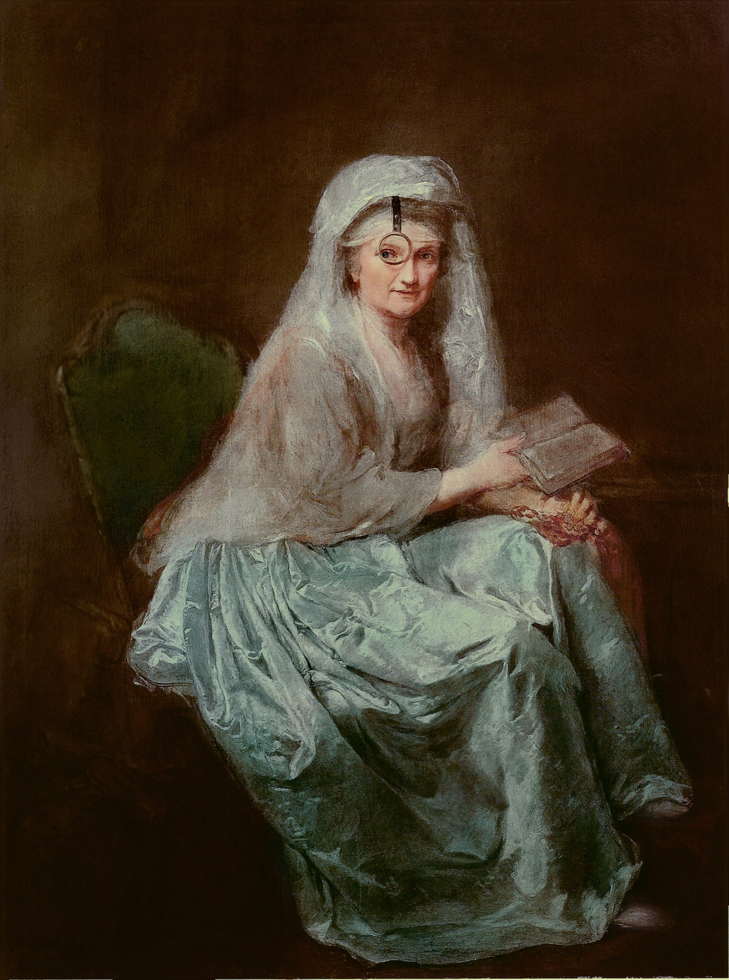 Self-portrait with Monocle by Anna Dorothea Therbusch