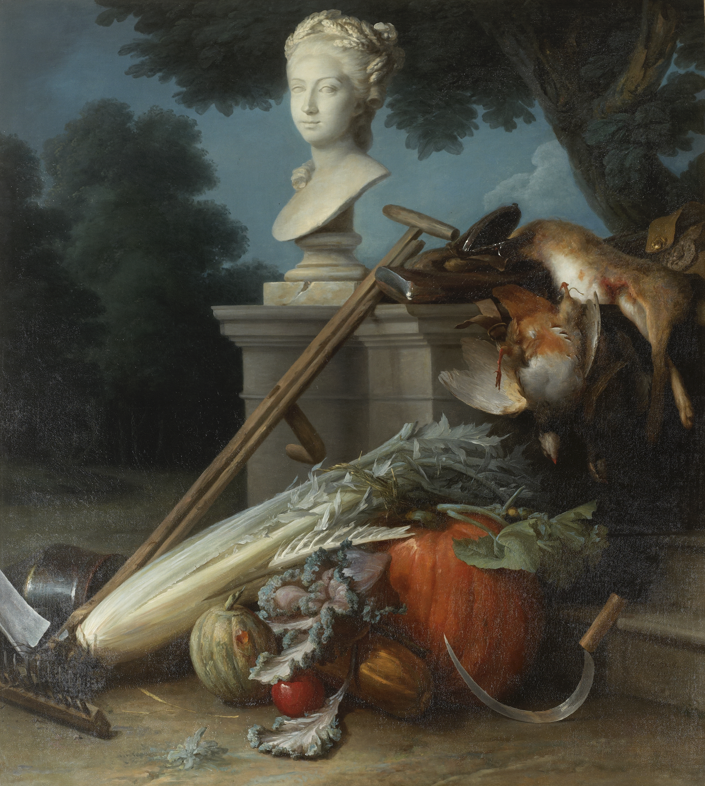 The Attributes of Hunting and Gardening by Anne Vallayer-Coster