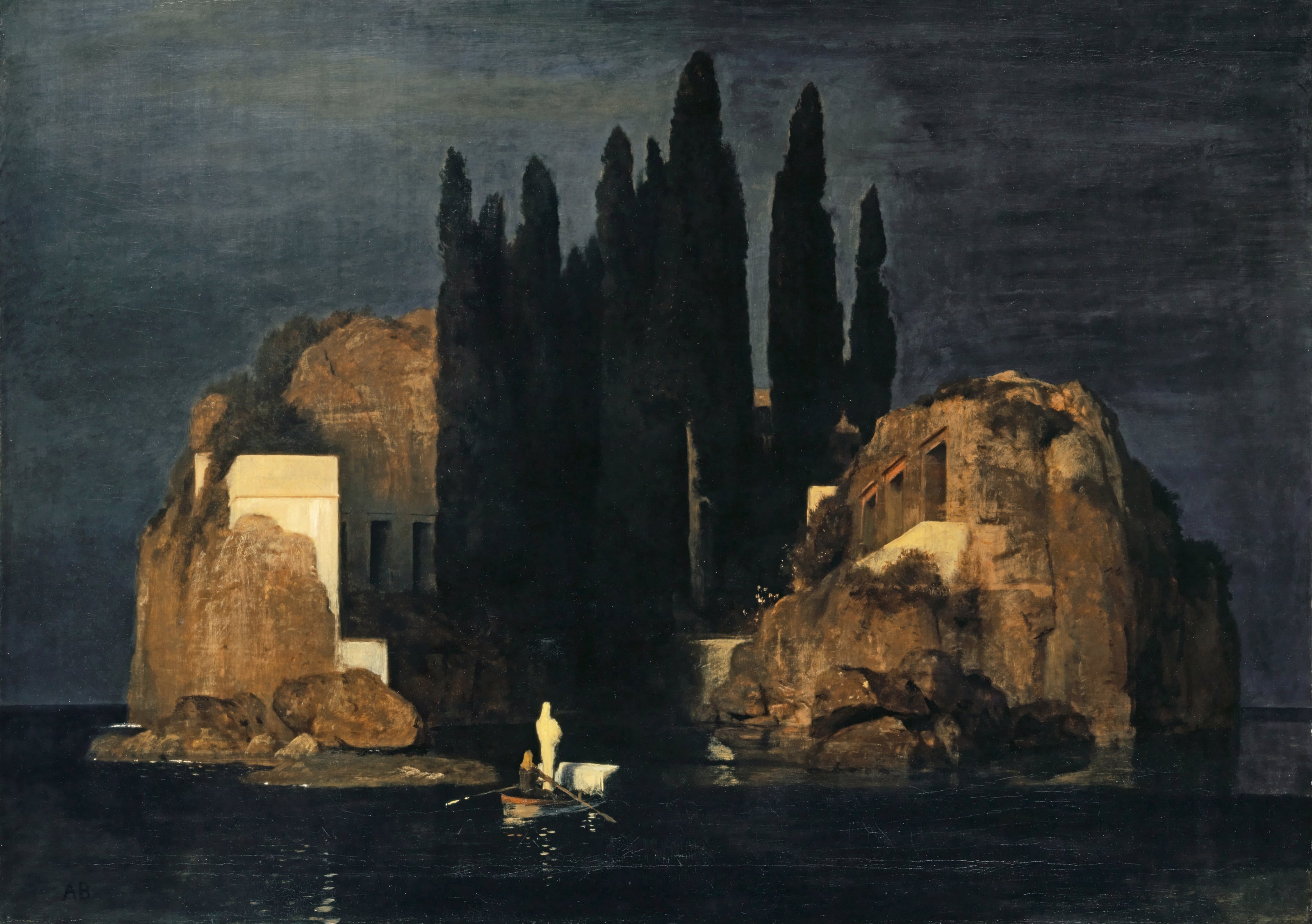 Isle of the Dead, 1st Version by Arnold Böcklin