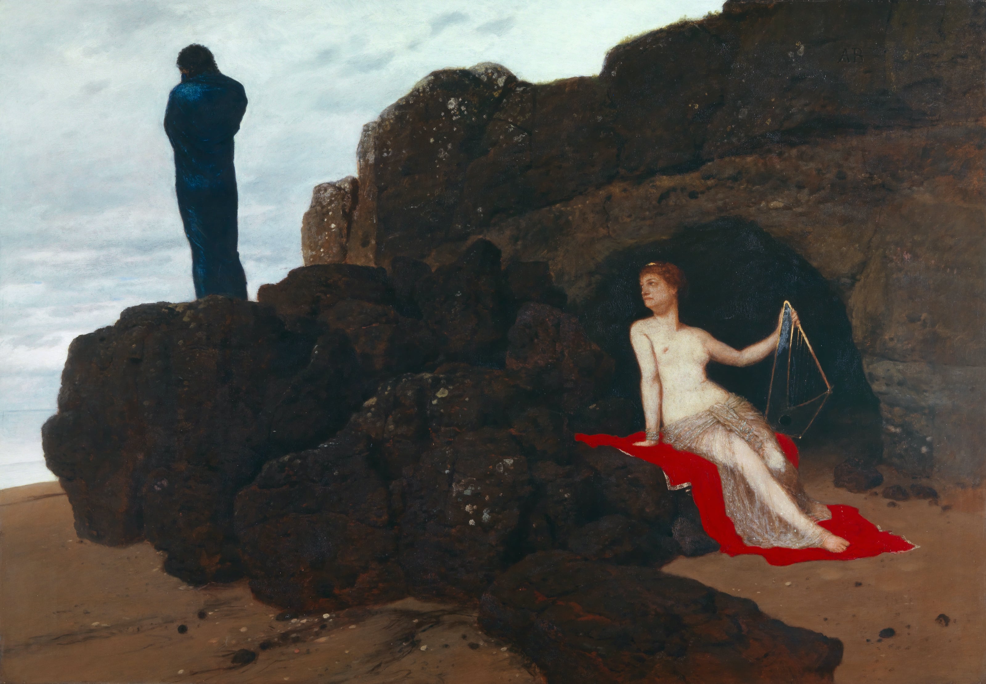 Ulysses and Calypso by Arnold Böcklin