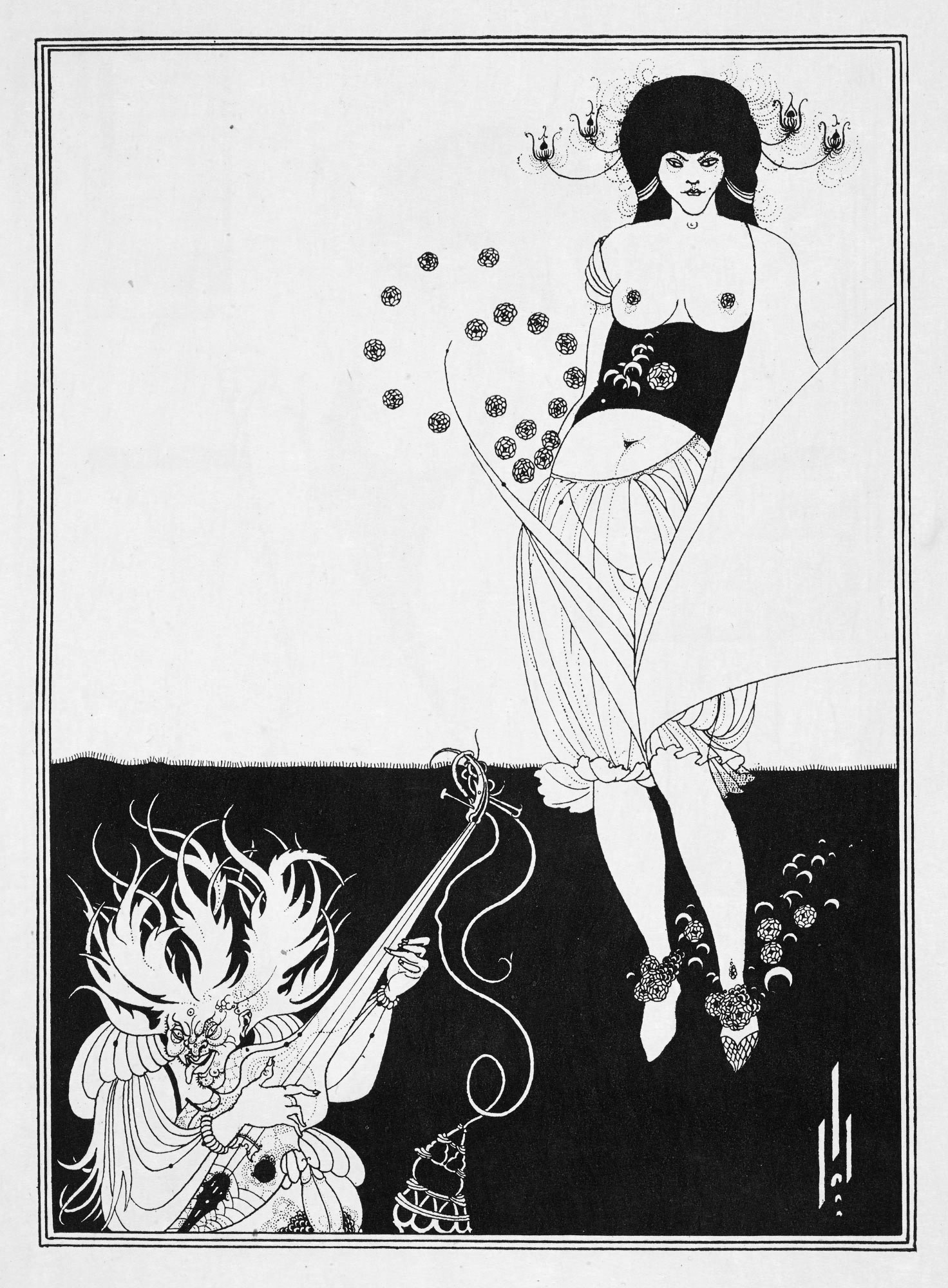 Salomé, Plate 11 by Aubrey Beardsley