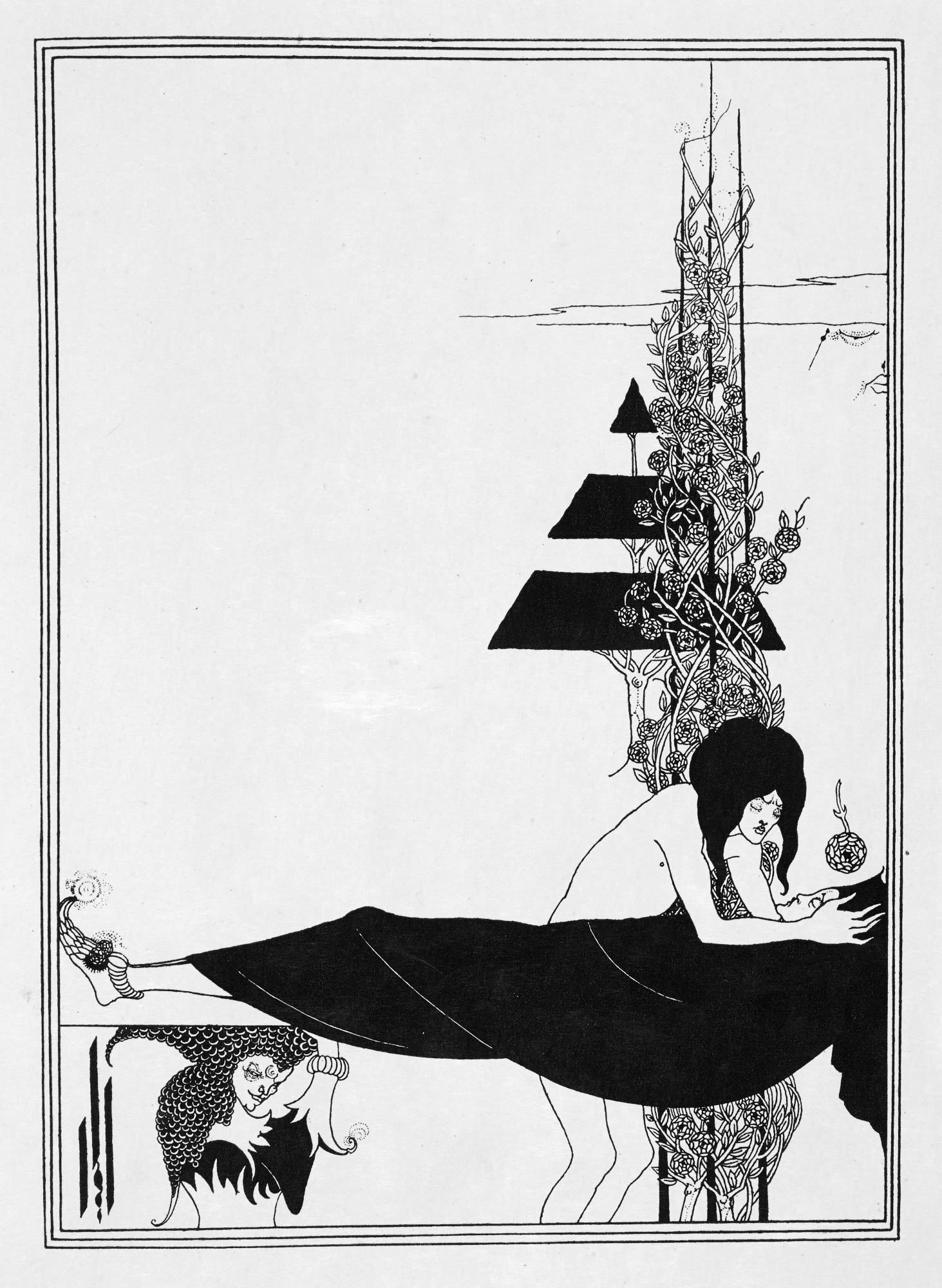 Salomé, Plate 7 by Aubrey Beardsley