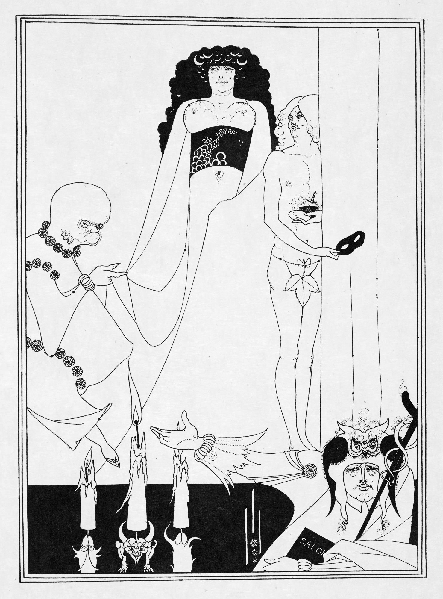 Salomé, Plate 9 by Aubrey Beardsley