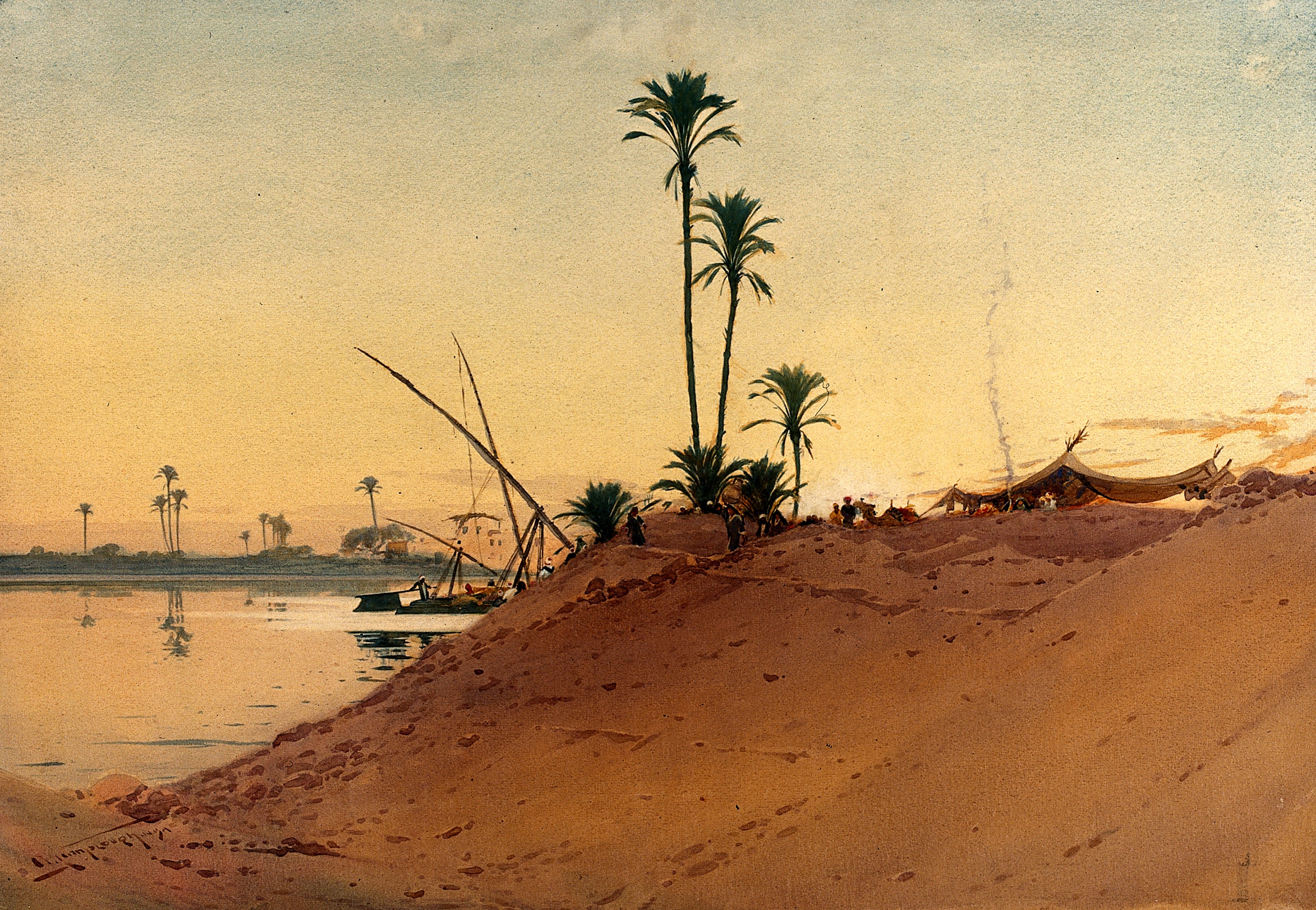 Egypt: banks of the Nile by Augustus Osborne Lamplough