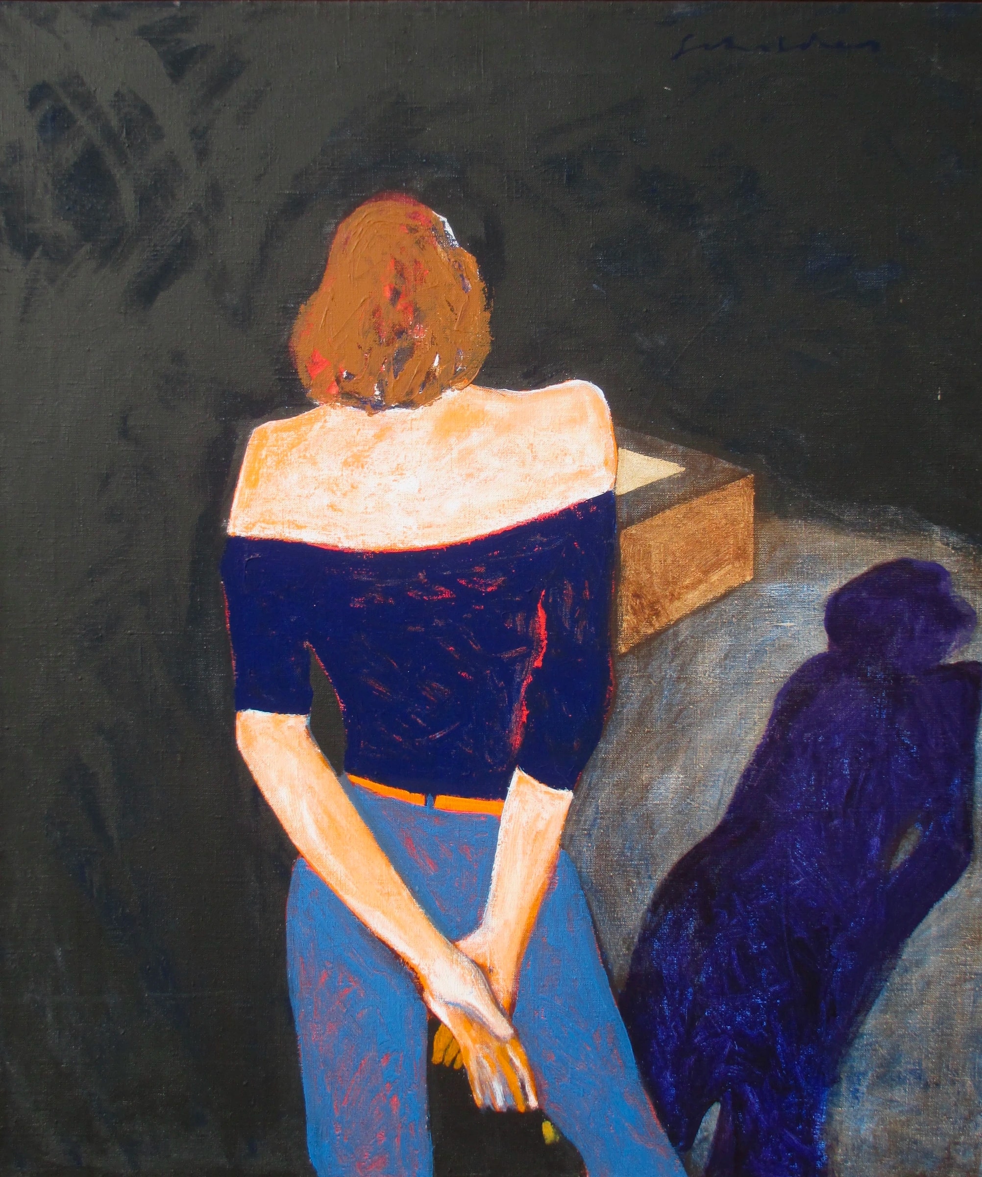 Mystery Woman with Shadow by Fritz Scholder
