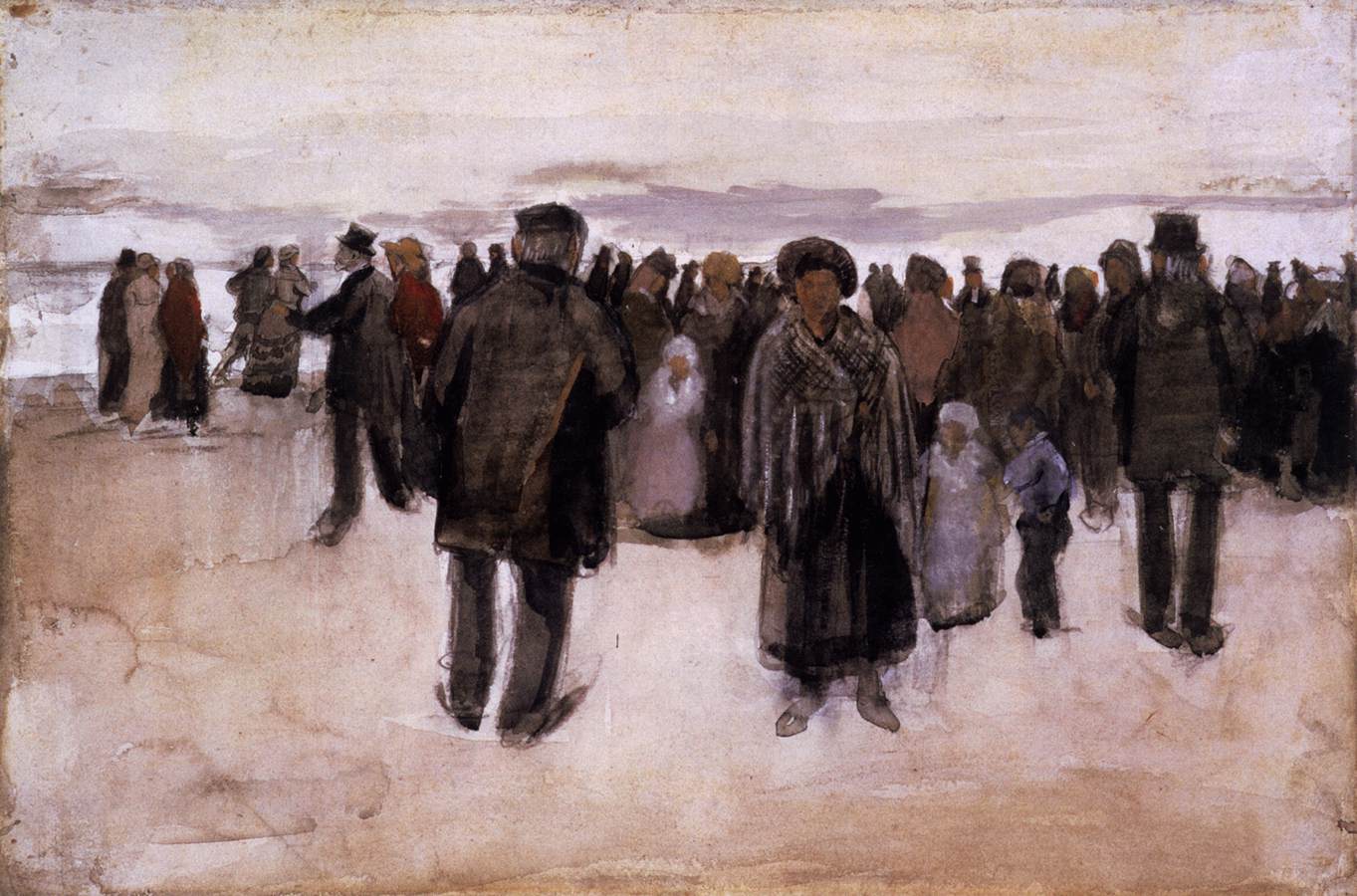 Beach at Scheveningen by Vincent Van Gogh