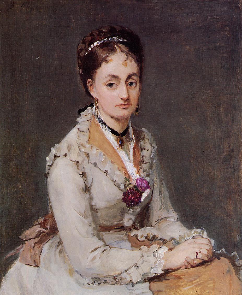 Portrait of Edma Pontillon by Berthe Morisot