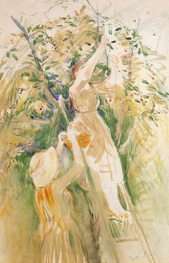 The Cherry Tree (Study) by Berthe Morisot