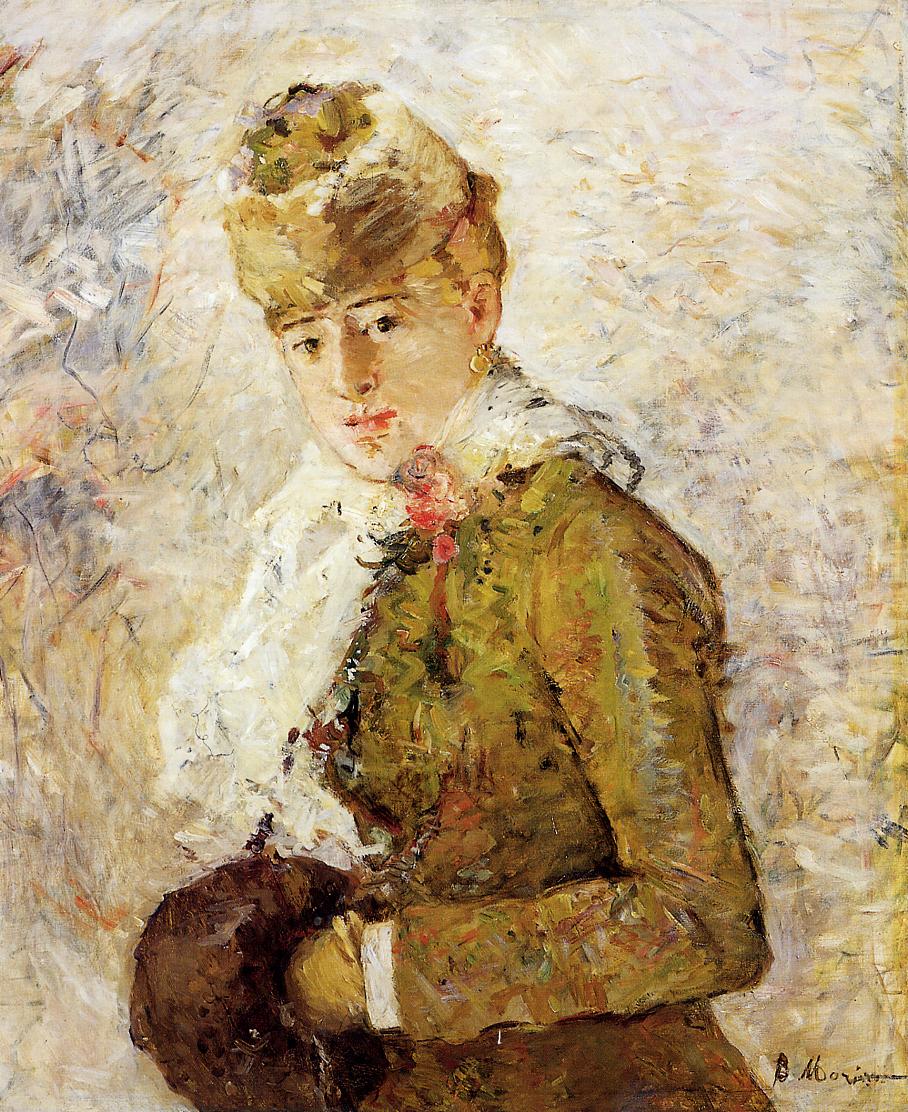 Winter (Woman with a Muff) by Berthe Morisot