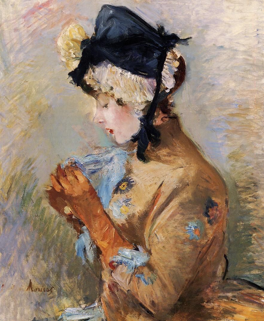 Woman Wearing Gloves (The Parisian) by Berthe Morisot