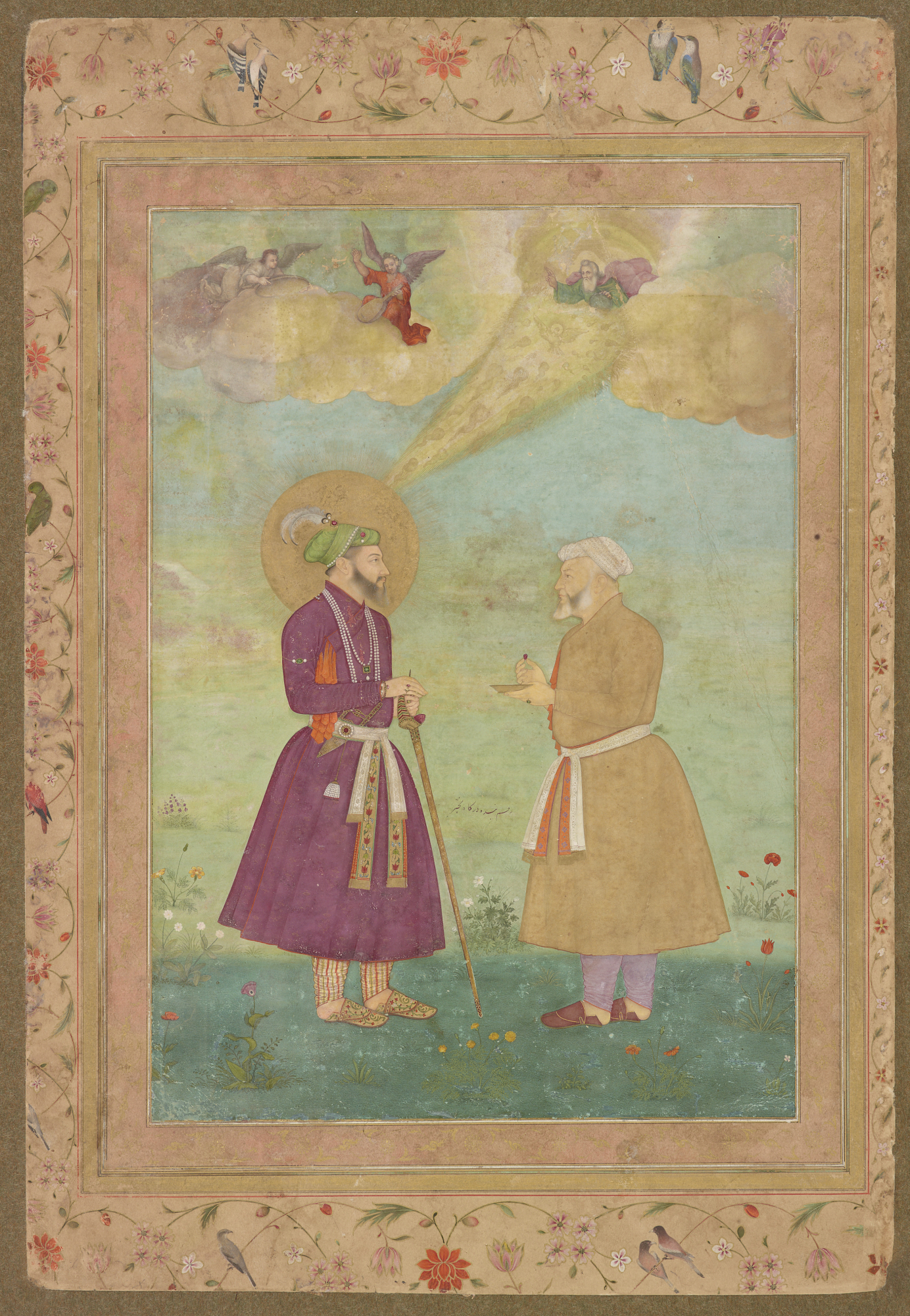Shah Jahan with Asaf Khan by Bichitr