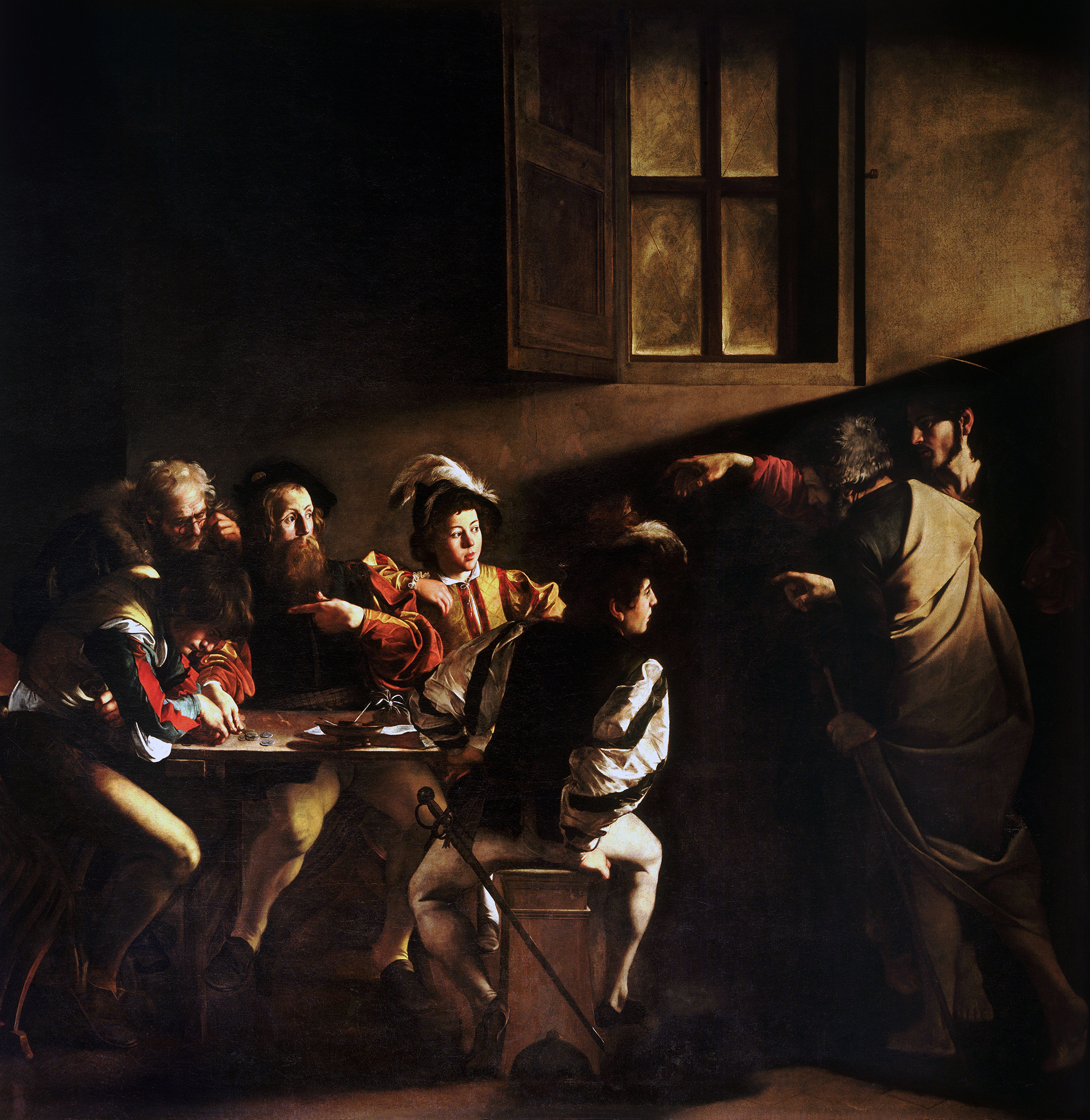 Calling of Saint Matthew by Caravaggio