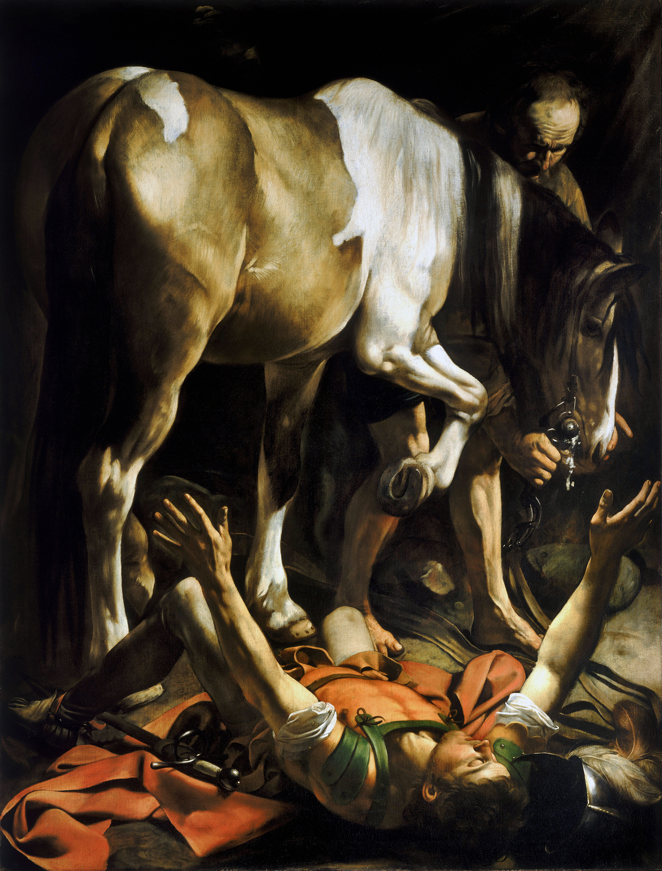 Conversion on the way to Damascus by Caravaggio