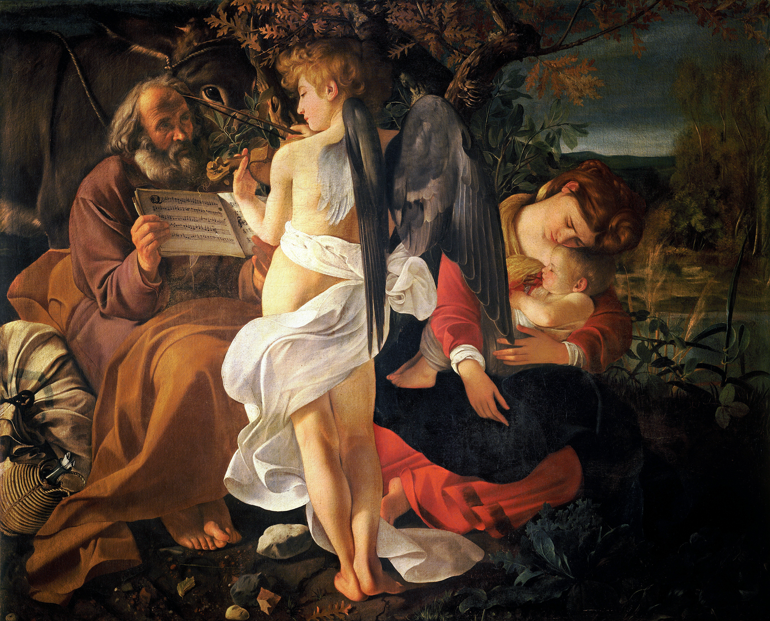 Rest on the Flight to Egypt by Caravaggio