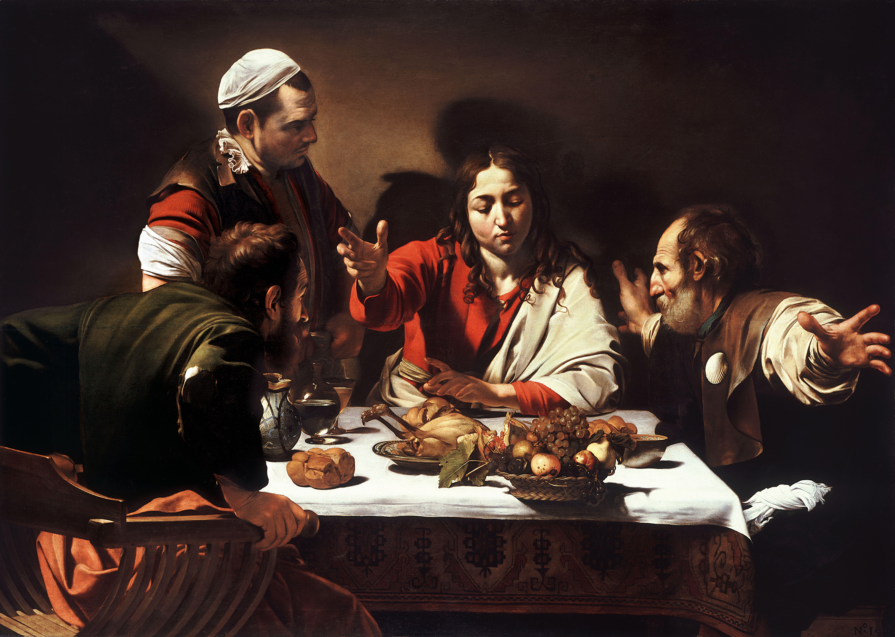 Supper at Emmaus (1602) by Caravaggio