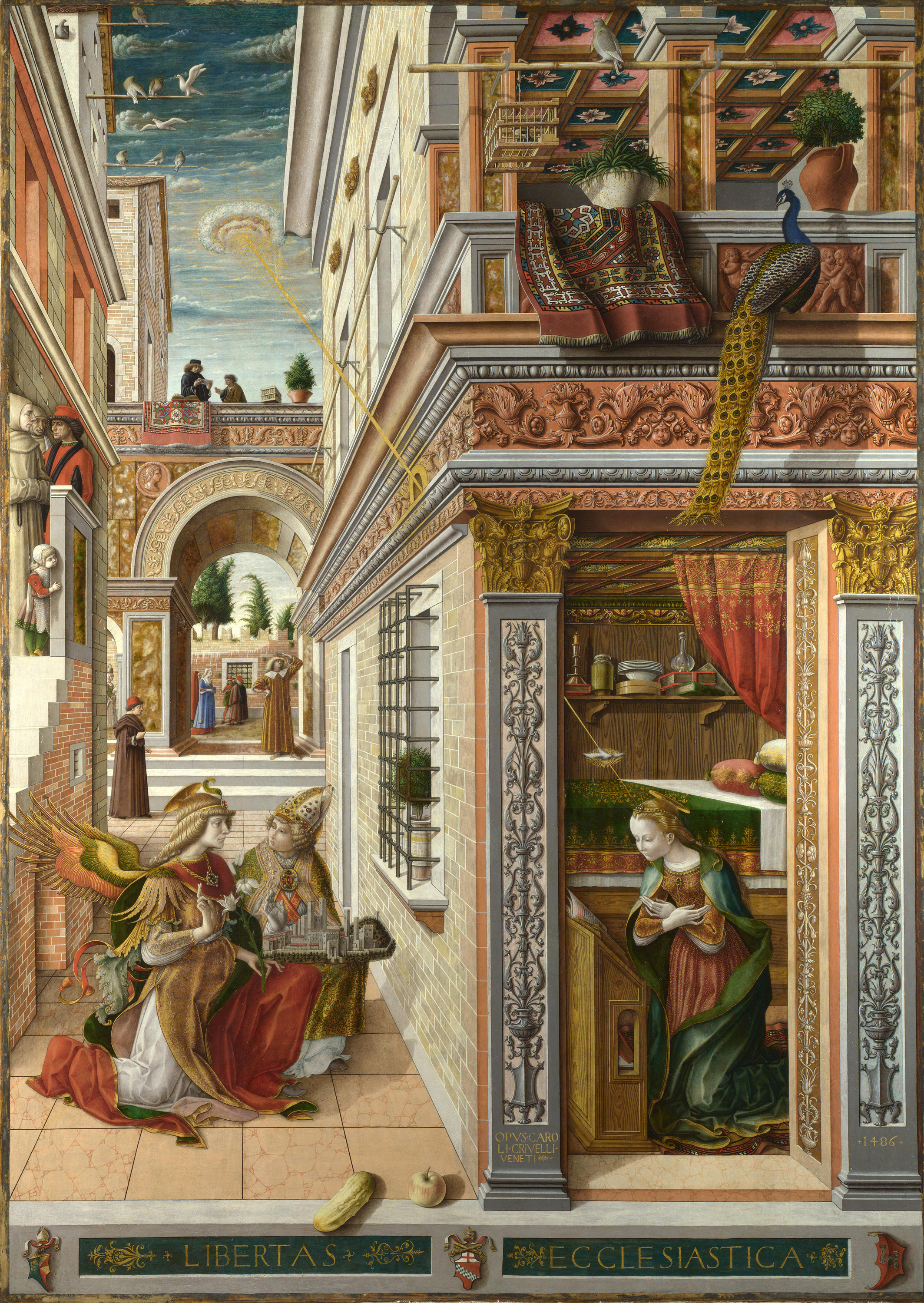 The Annunciation, with St. Emidius by Carlo Crivelli