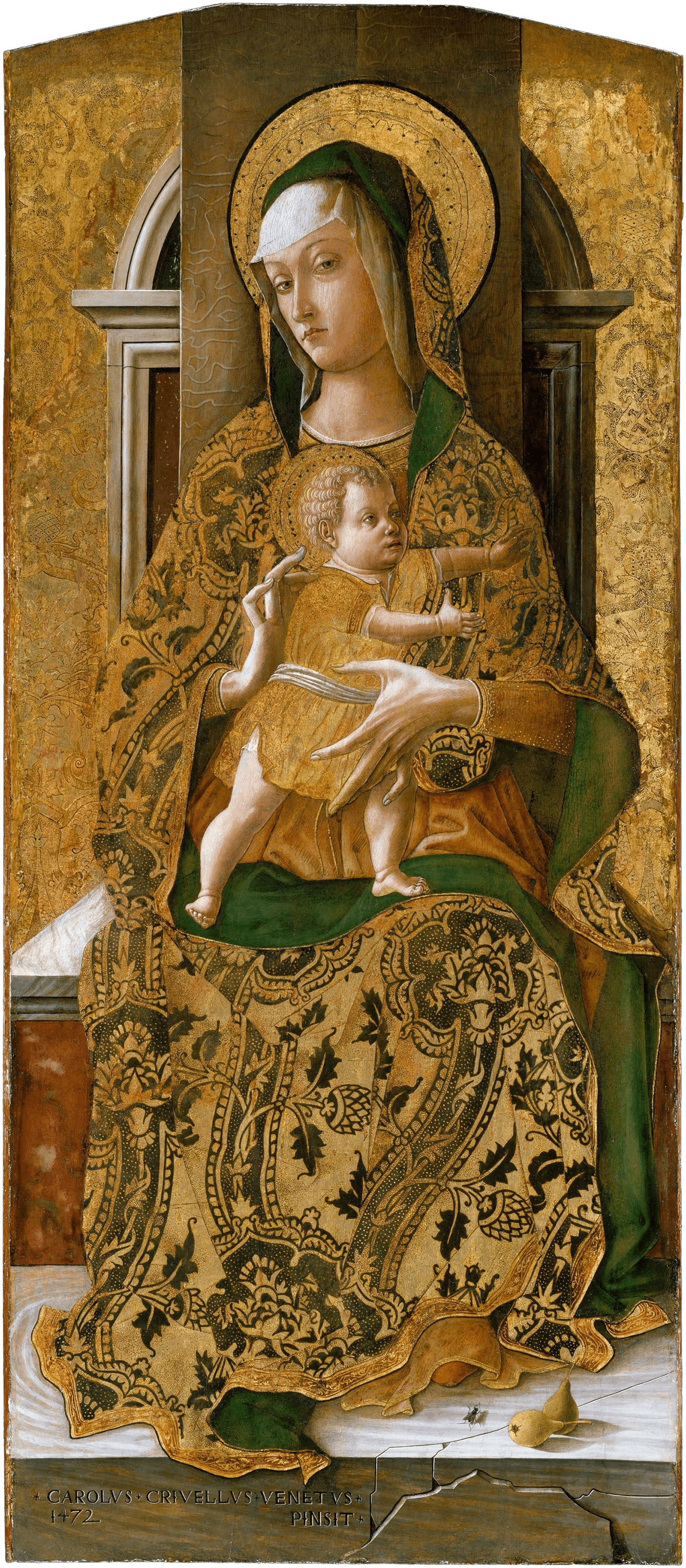 Madonna and Child Enthroned by Carlo Crivelli