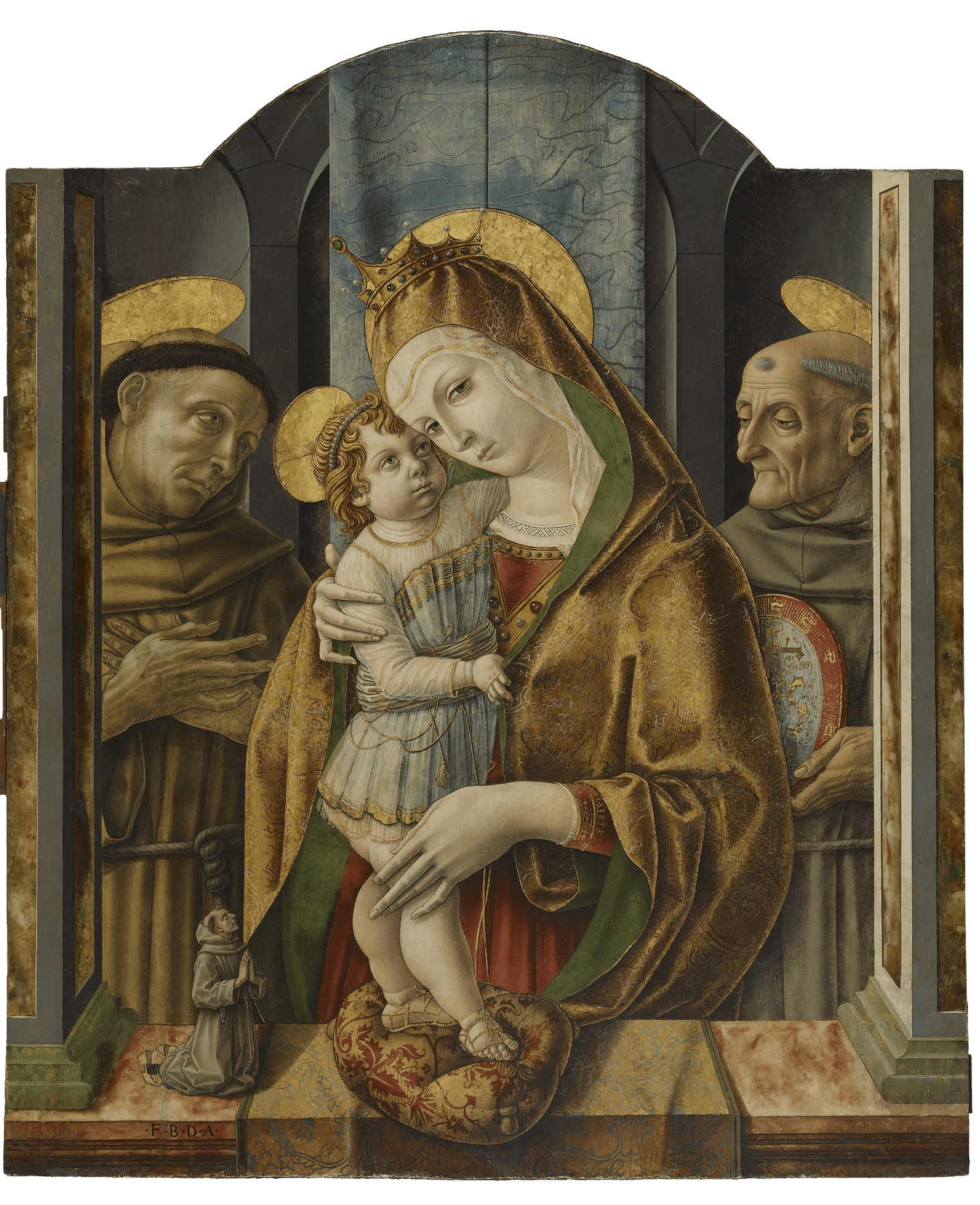 Virgin and Child with Saints and Donor by Carlo Crivelli
