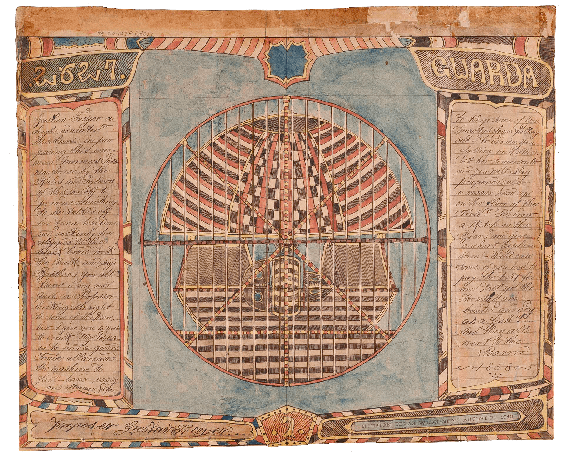 Plate 2627: Guarda by Charles Dellschau