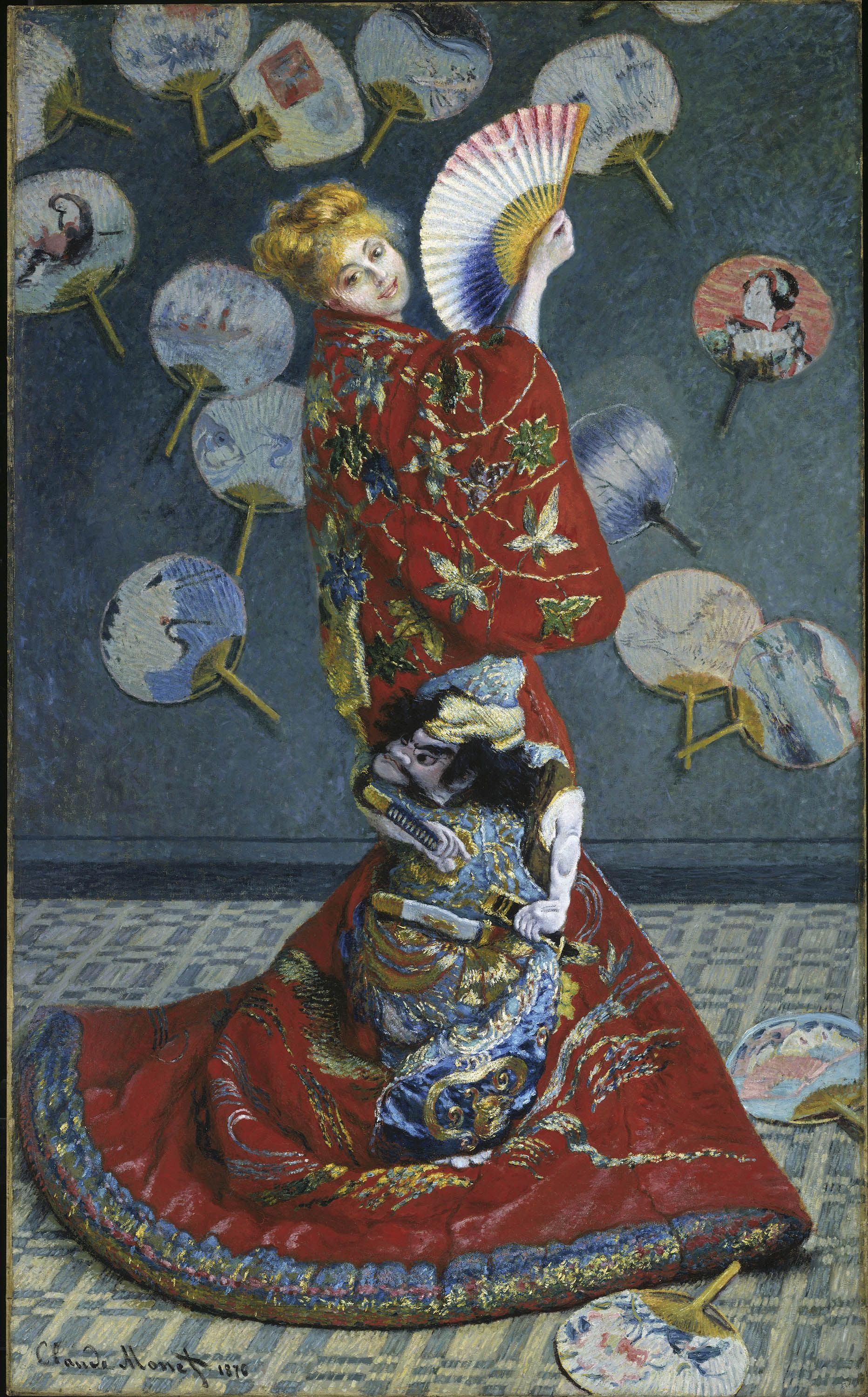 La Japonaise, Madame Monet by Claude Monet