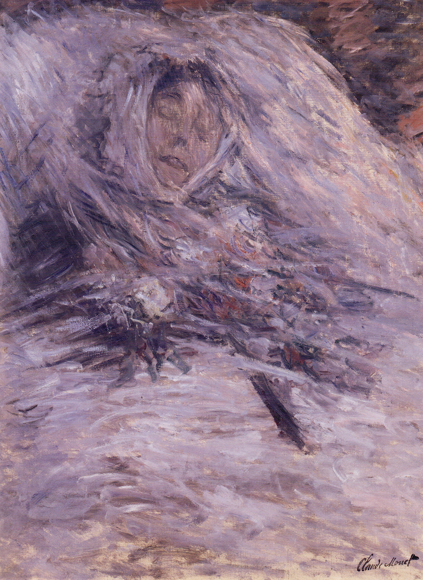 Camille Monet on her Deathbed by Claude Monet