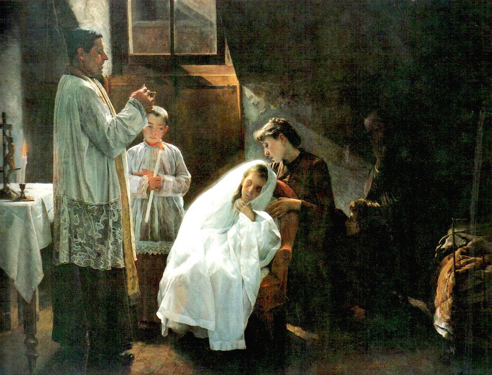 The First and Last Communion by Cristóbal Rojas Poleo