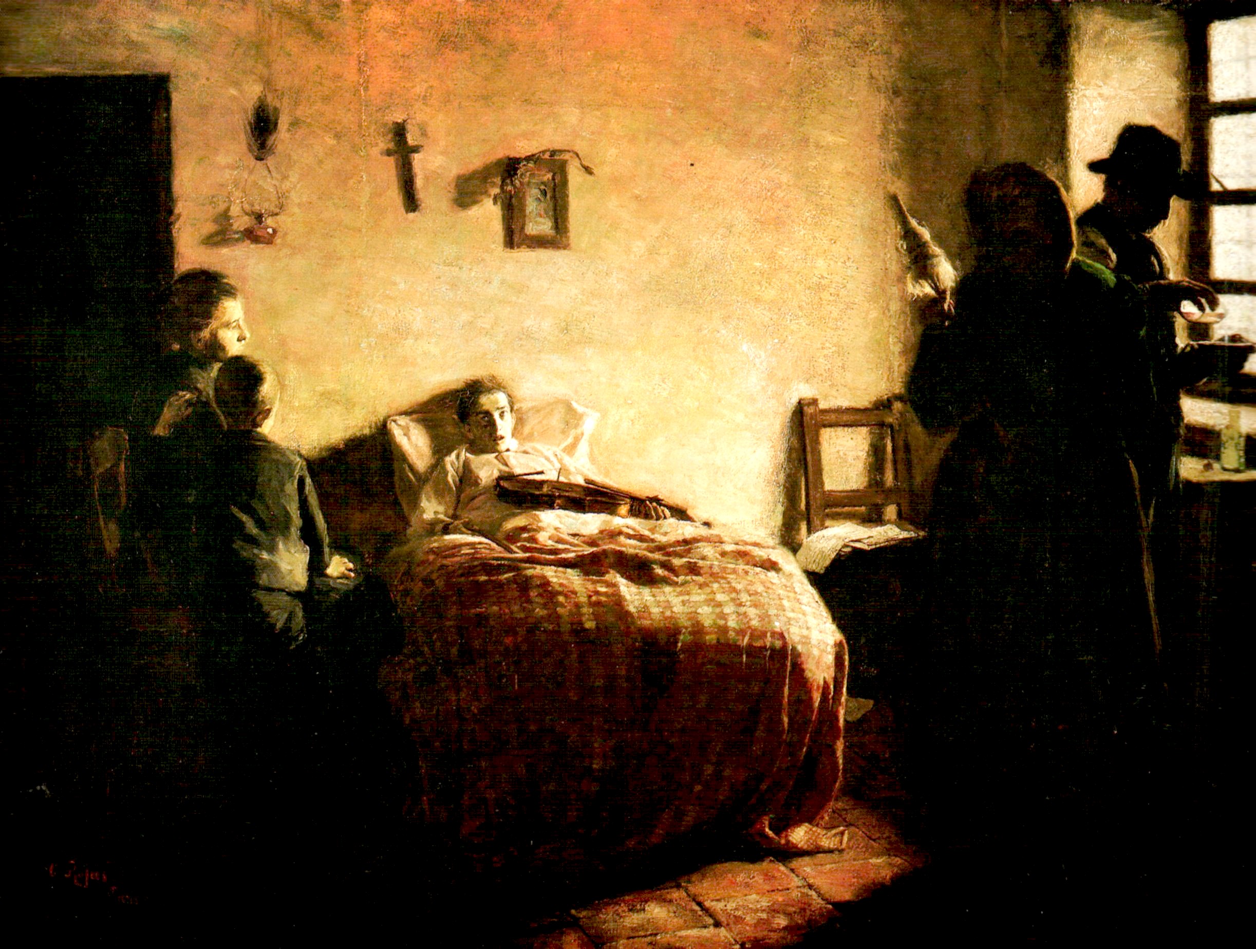 The Sick Violinist by Cristóbal Rojas Poleo