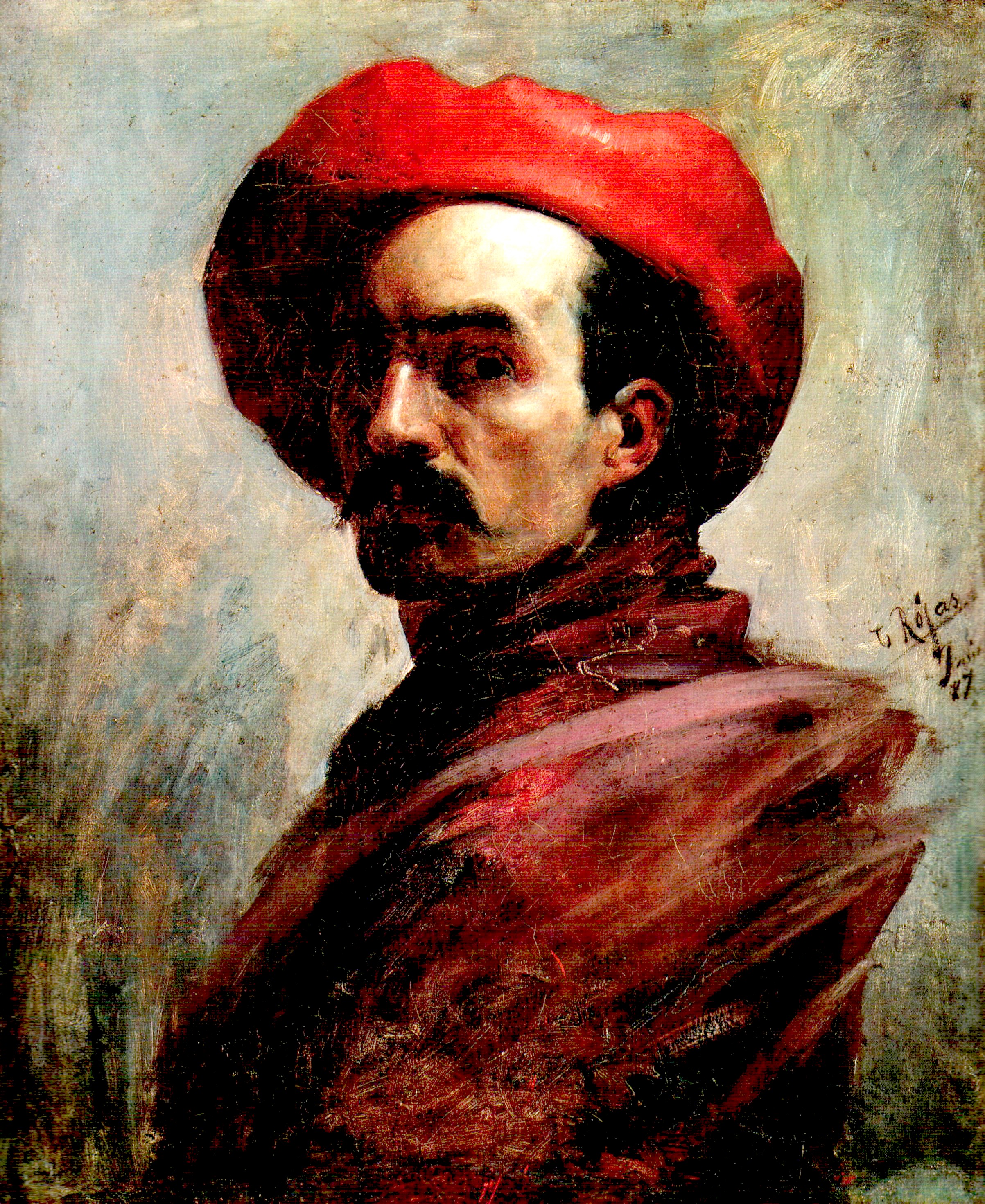Self-portrait by Cristóbal Rojas Poleo