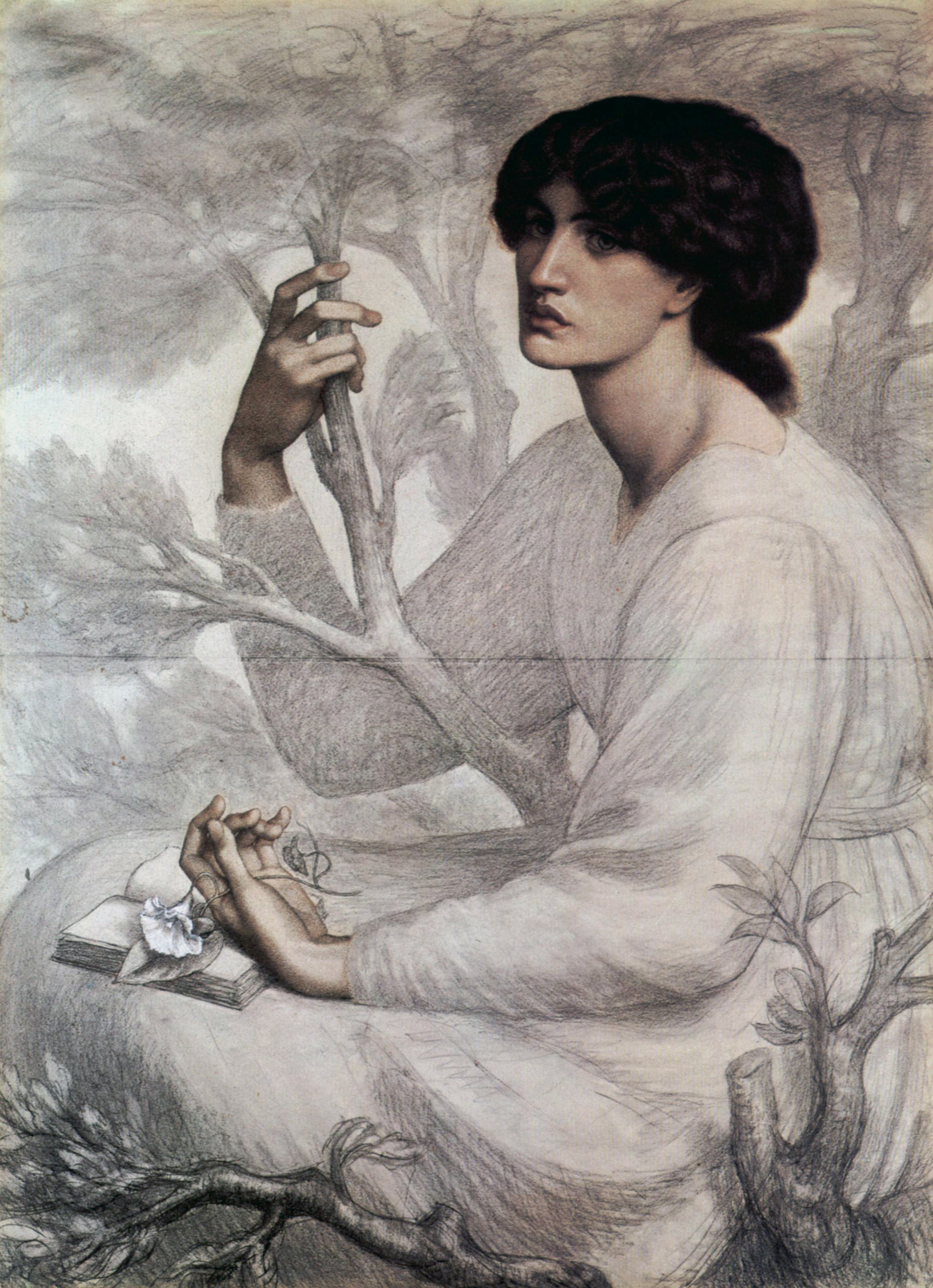 The Day Dream (Study) by Dante Gabriel Rossetti